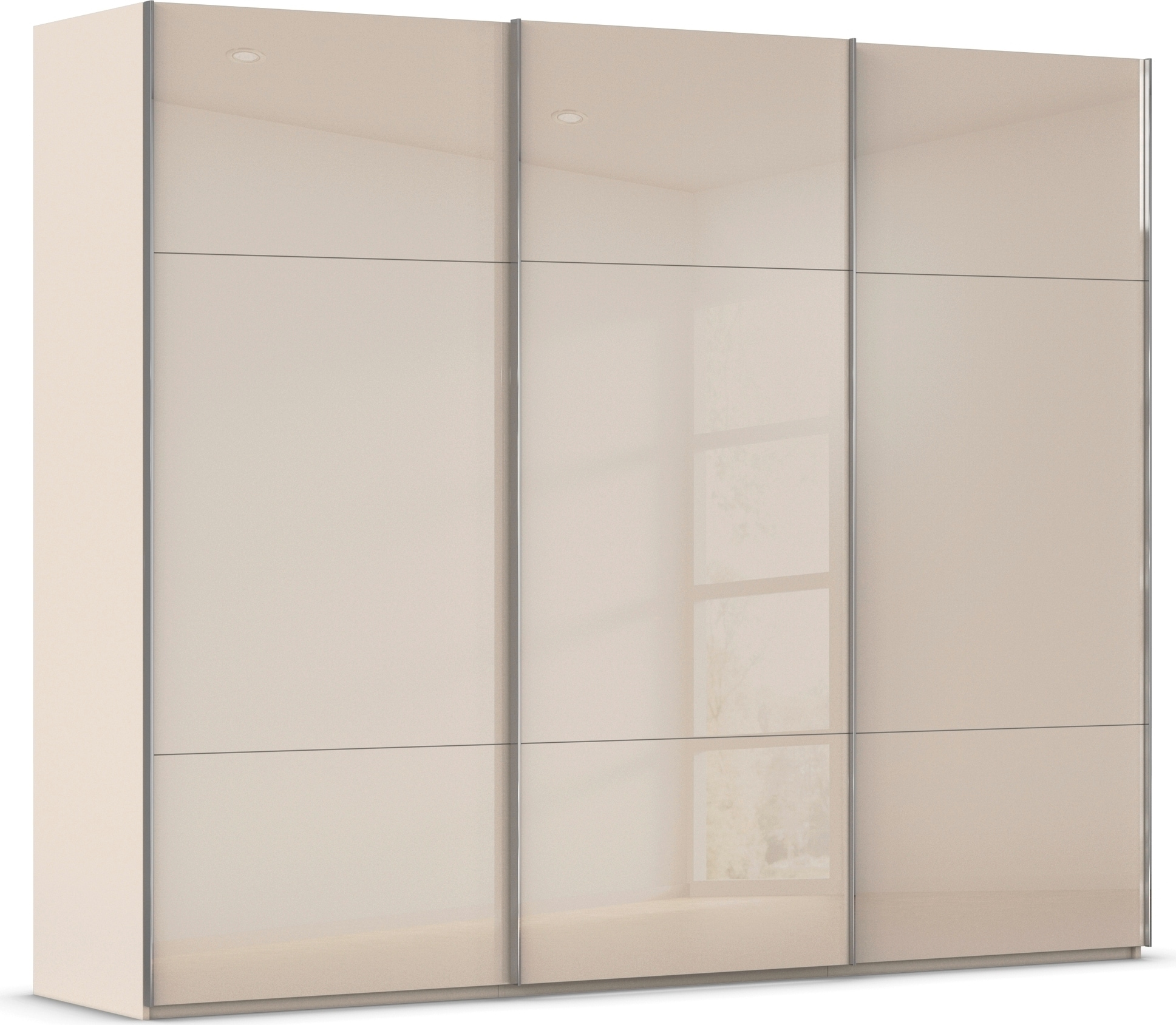 rauch Schwebetürenschrank "Kleiderschrank Schrank Garderobe Schlafzimmerschrank CONTIDO" 3 verschiedene Ausstattungen BASIC/CLASSIC/PREMIUM, aus hochwertigem Material in 6 Breiten 2 Griff-Farben MADE IN GERMANY