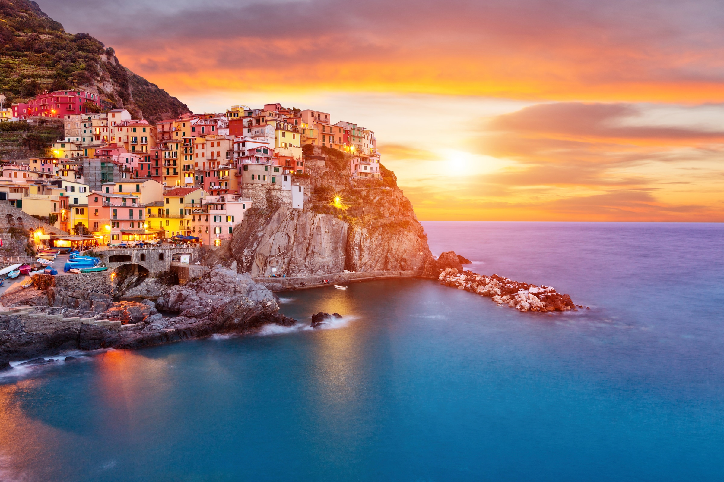Papermoon Fototapete "Manarola, Cinque Terre Coast" glatt