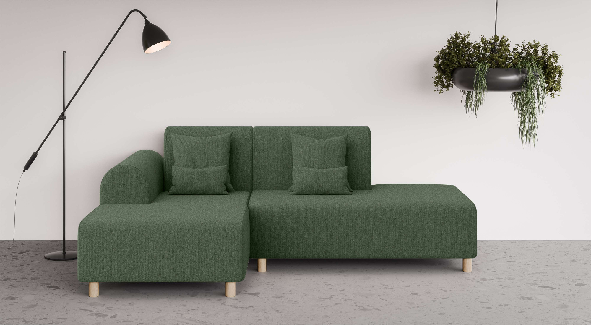OTTO home Ecksofa "Suyala" L-Form mit Hocker günstig online kaufen