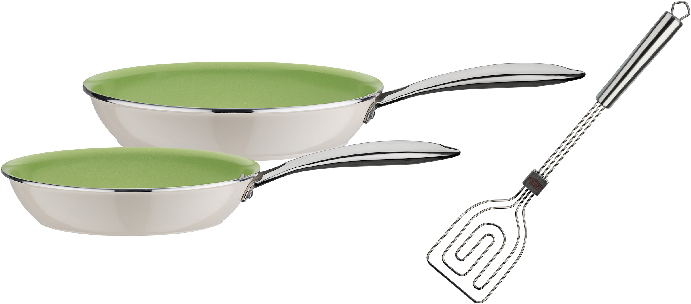GSW Pfannen-Set "CERAMICA color" Aluminium Set, 1x Bratpfanne Ø 24 cm, 1x B günstig online kaufen