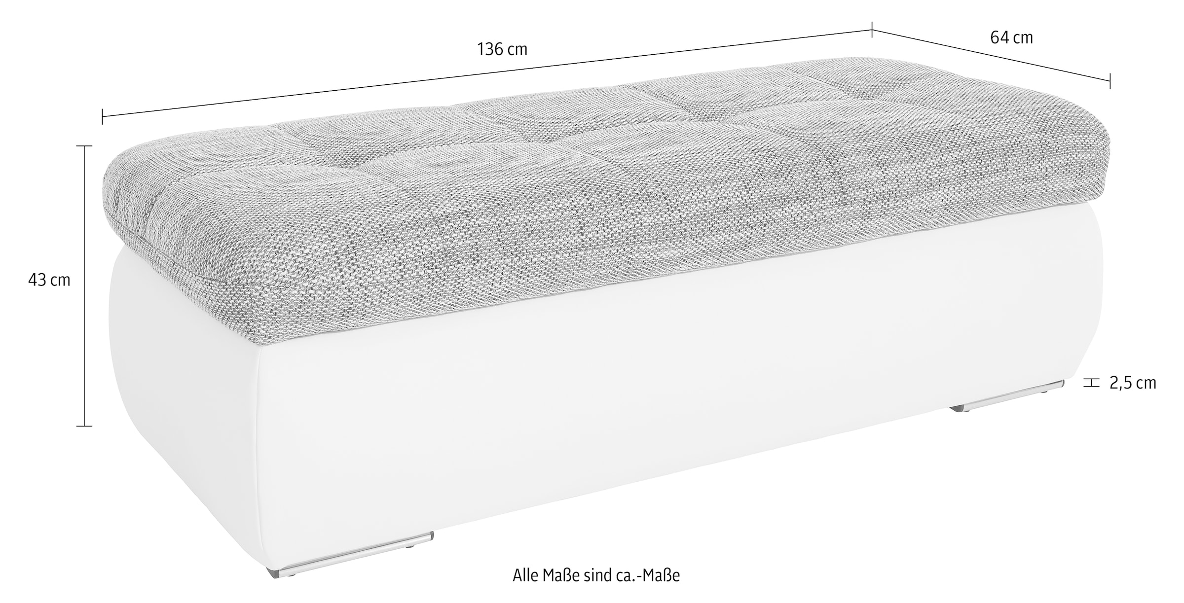 DOMO collection Hocker »PB Moric«, inklisive Staufach