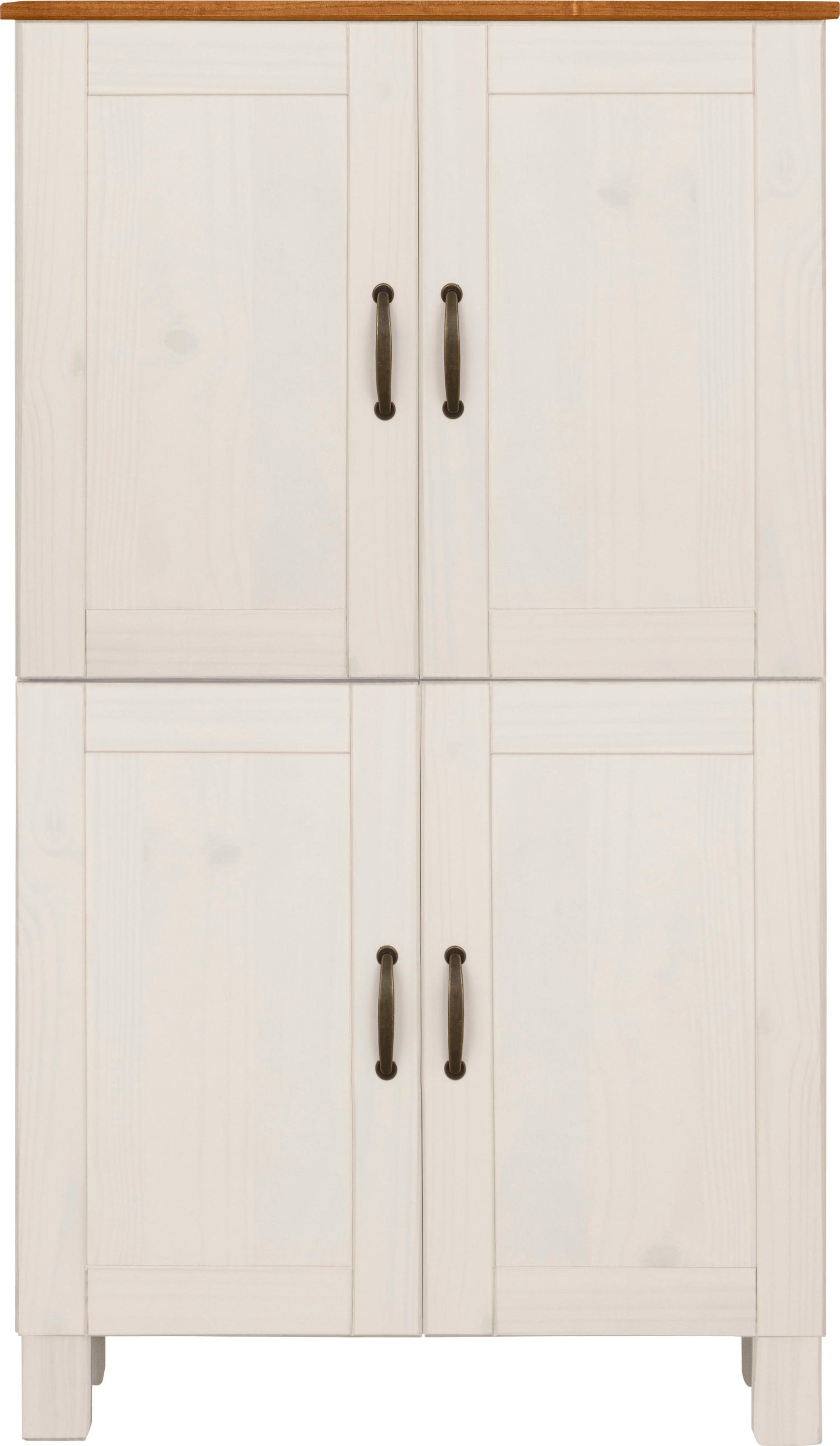 Thumbnail - Home affaire Midischrank "Rodby", FSC-zertifiziertes Massivholz, Breite 75cm, Höhe 130cm