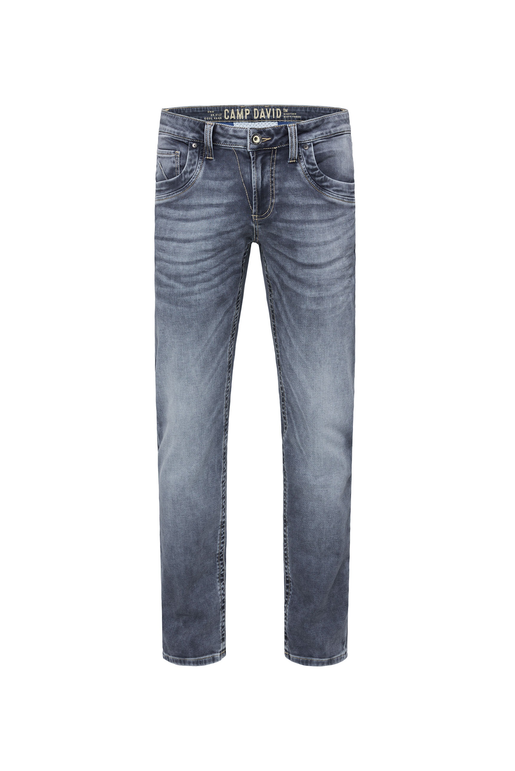 CAMP für ▷ Knopfleiste | DAVID BAUR Regular-fit-Jeans, mit Verschluss
