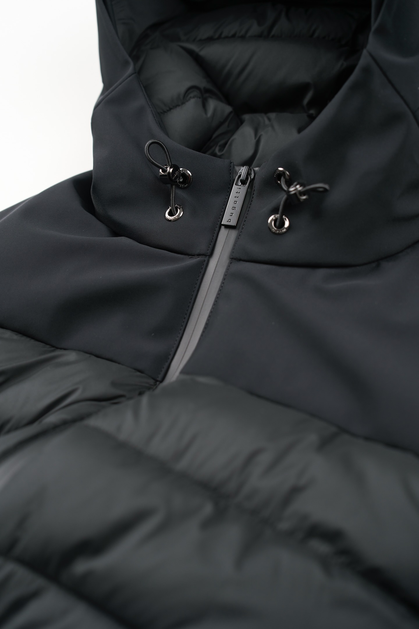 bugatti Langjacke, mit Kapuze, mit Stretchfunktion