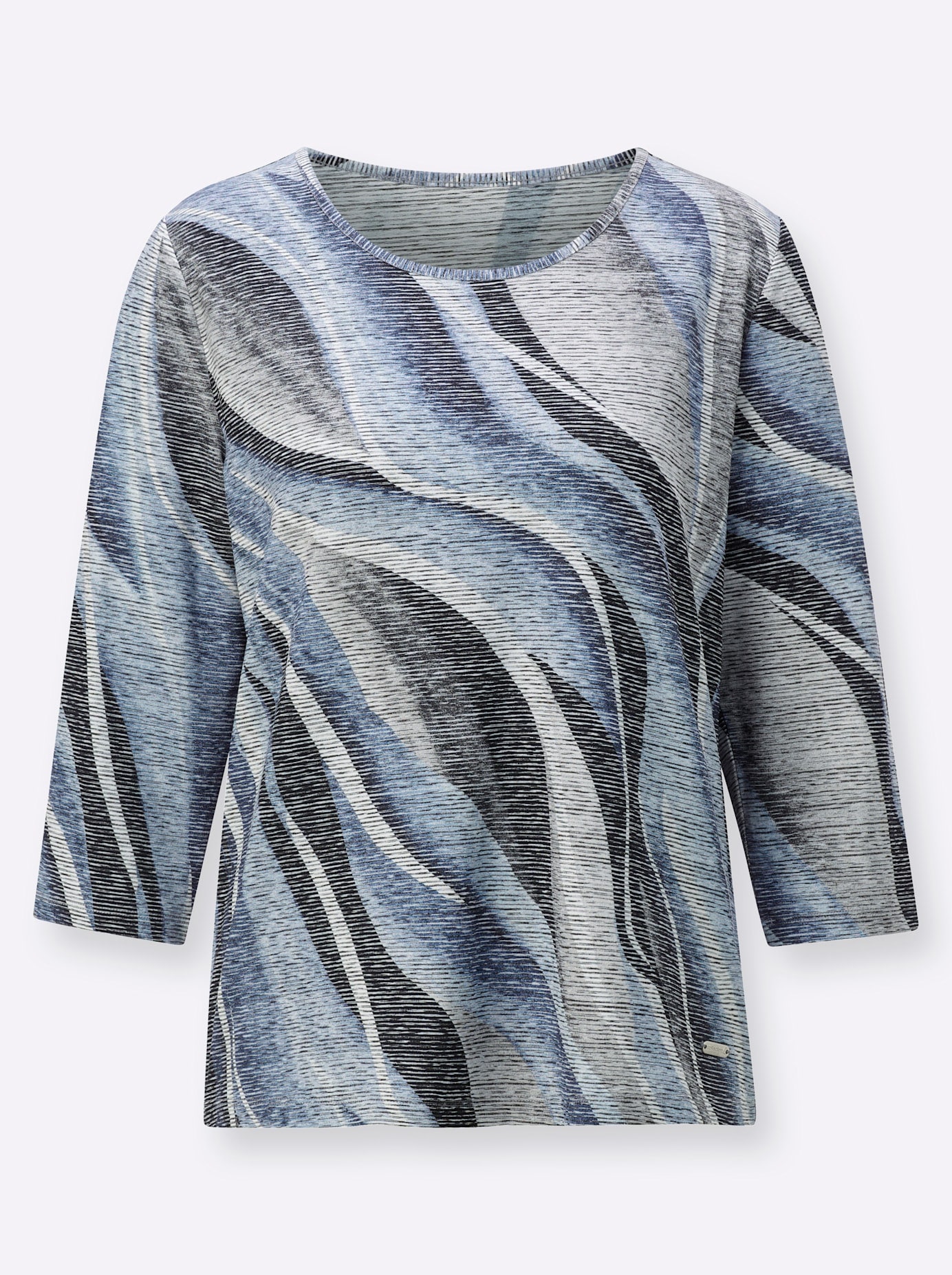 Casual Looks 3/4-Arm-Shirt »Rundhals-Shirt«, (1 tlg.)