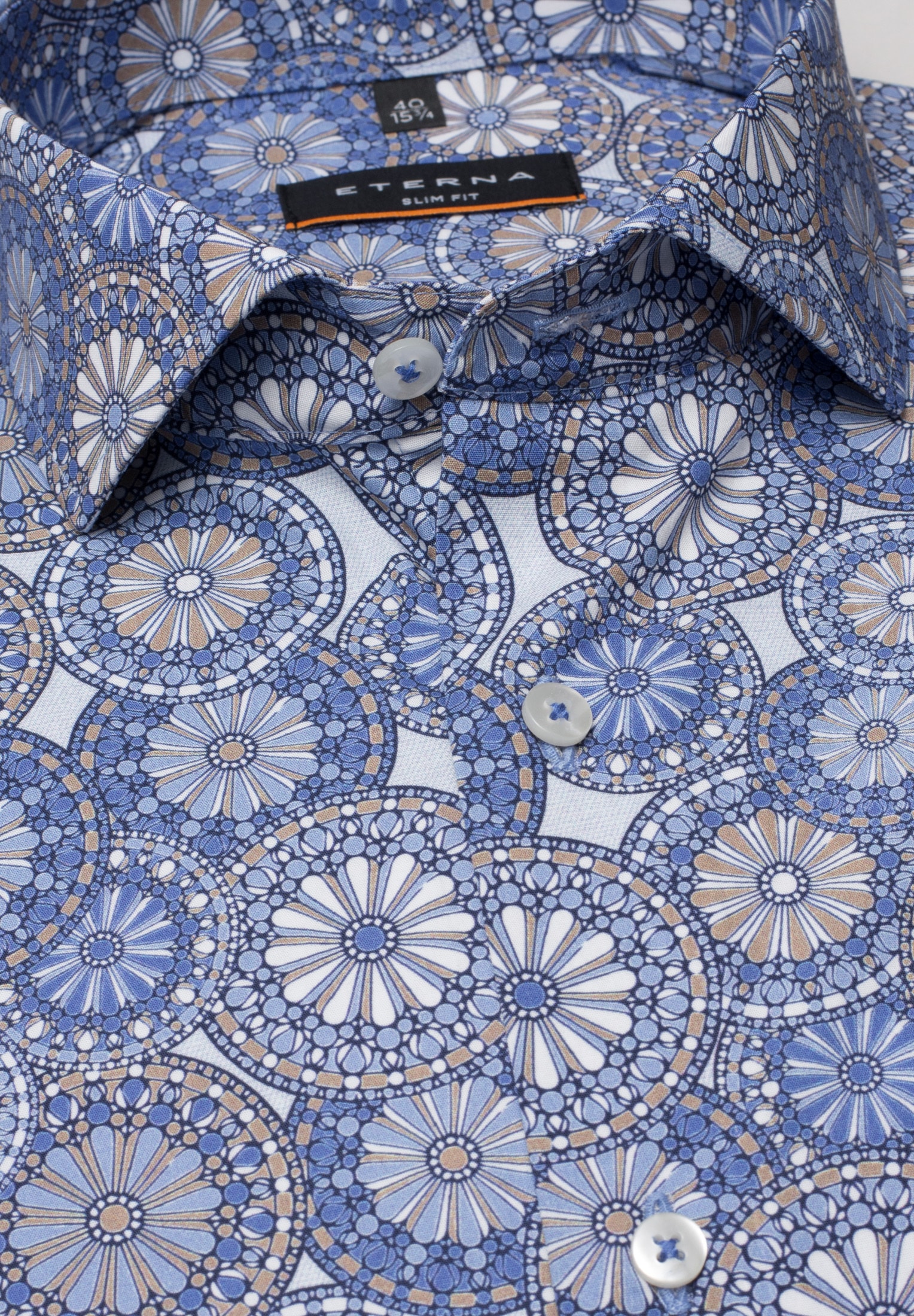 Eterna Langarmhemd »SLIM FIT«, EASY IRON (bügelleicht)