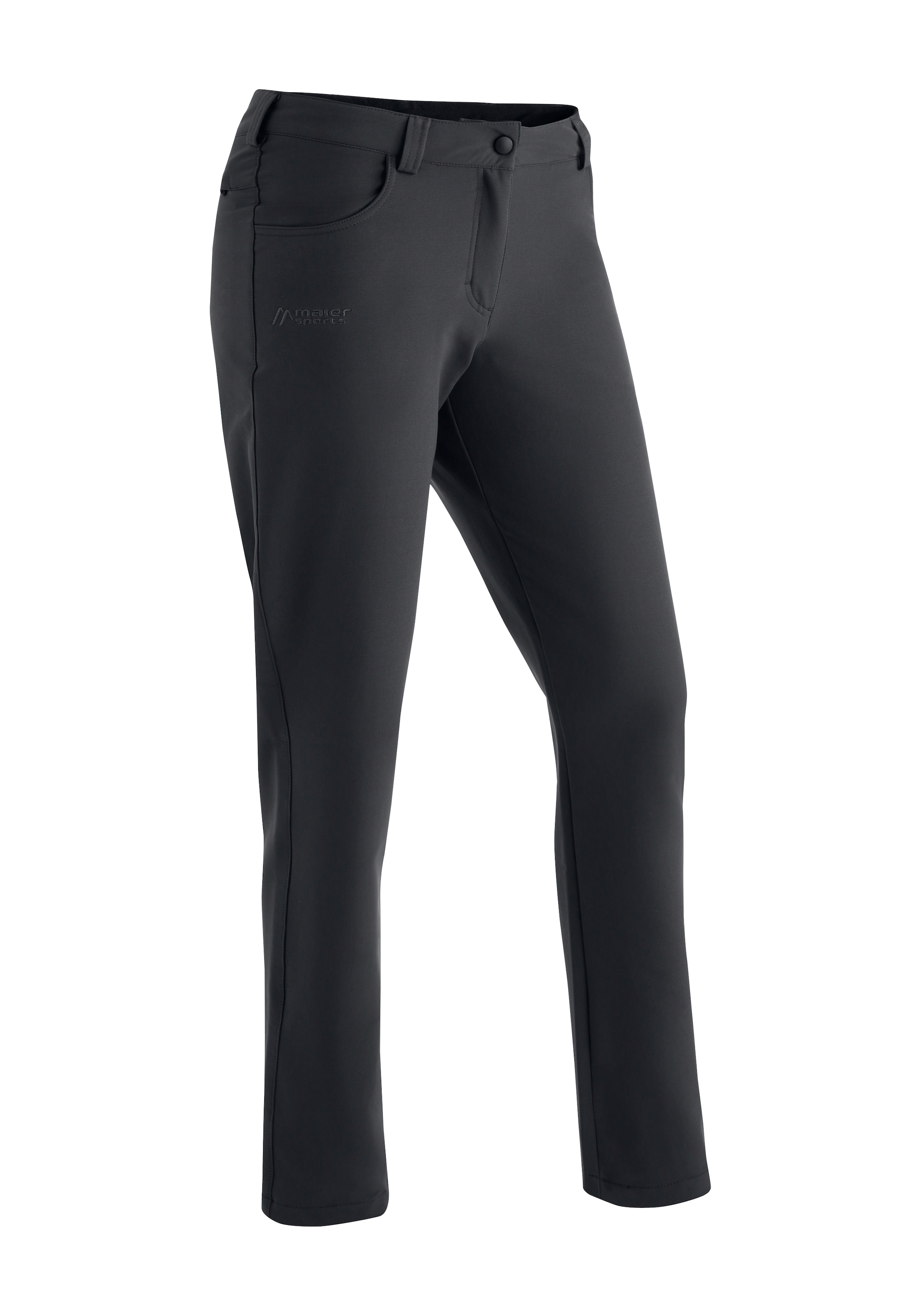 Maier Sports Funktionshose "Charlotte", Damen Outdoorhose, elastische Hose mit Fleece Innenseite, Regular fit