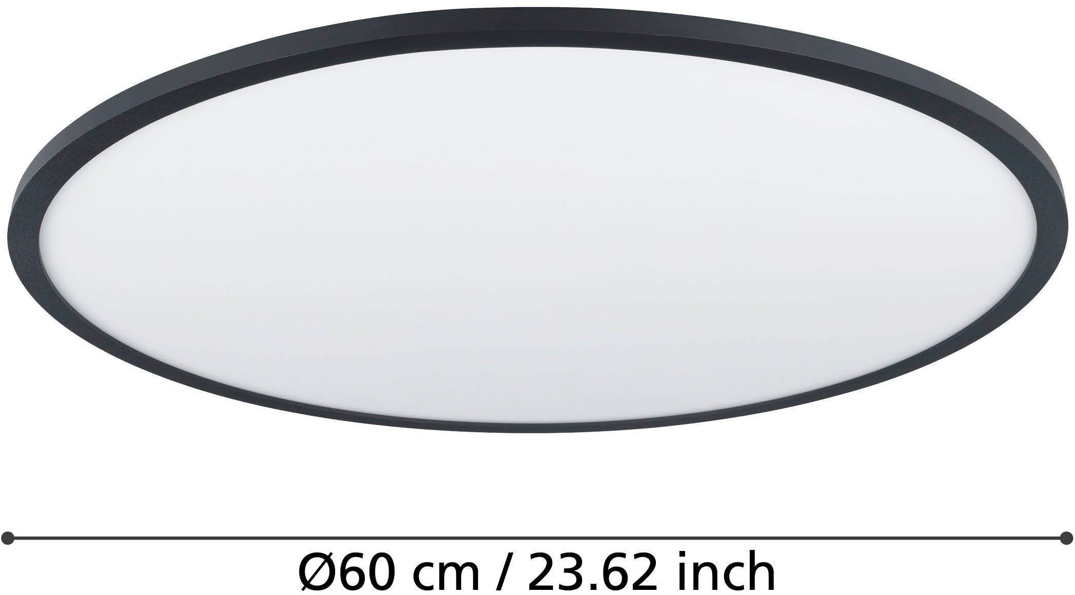 EGLO Deckenleuchte »Sarsina-Z Deckenlampe, ZigBee 3.0, Deckenlampe, Metall, Flurlampe« LED-Modul 1 Stk. Kaltweiß | Neutralweiß | Warmweiß Wand-/Deckenleuchte - H5,2 x Ø60 cm - schwarz - 41W inkl.