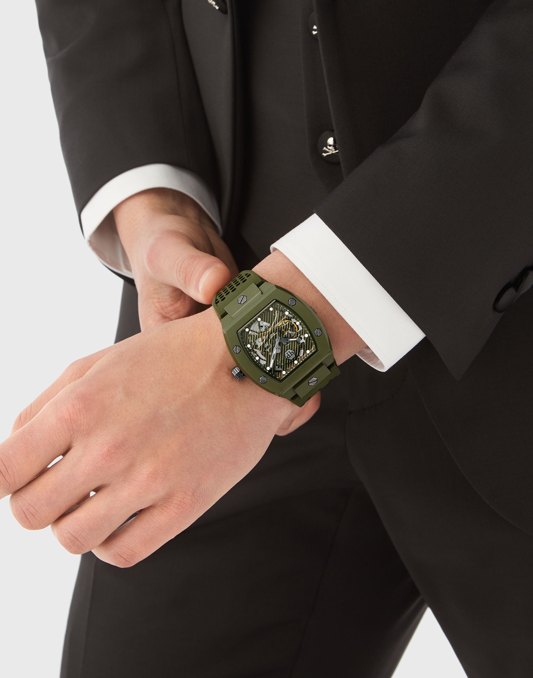 PHILIPP PLEIN Luxusuhr »The Skeleton Aus Ökokeramik«