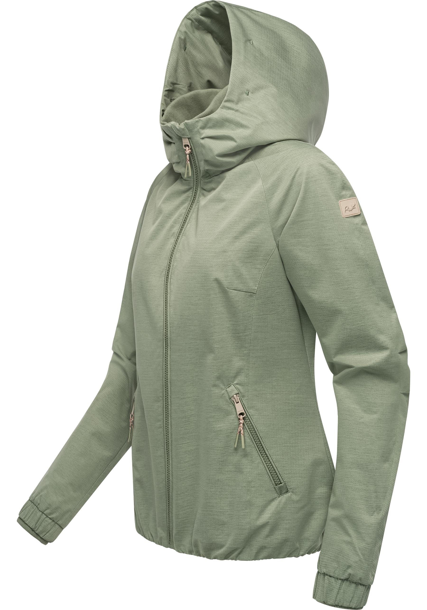 Ragwear Outdoorjacke »Dizzie Tech«, mit Kapuze, Wasserdichte Damen Übergangsjacke mit großer Kapuze