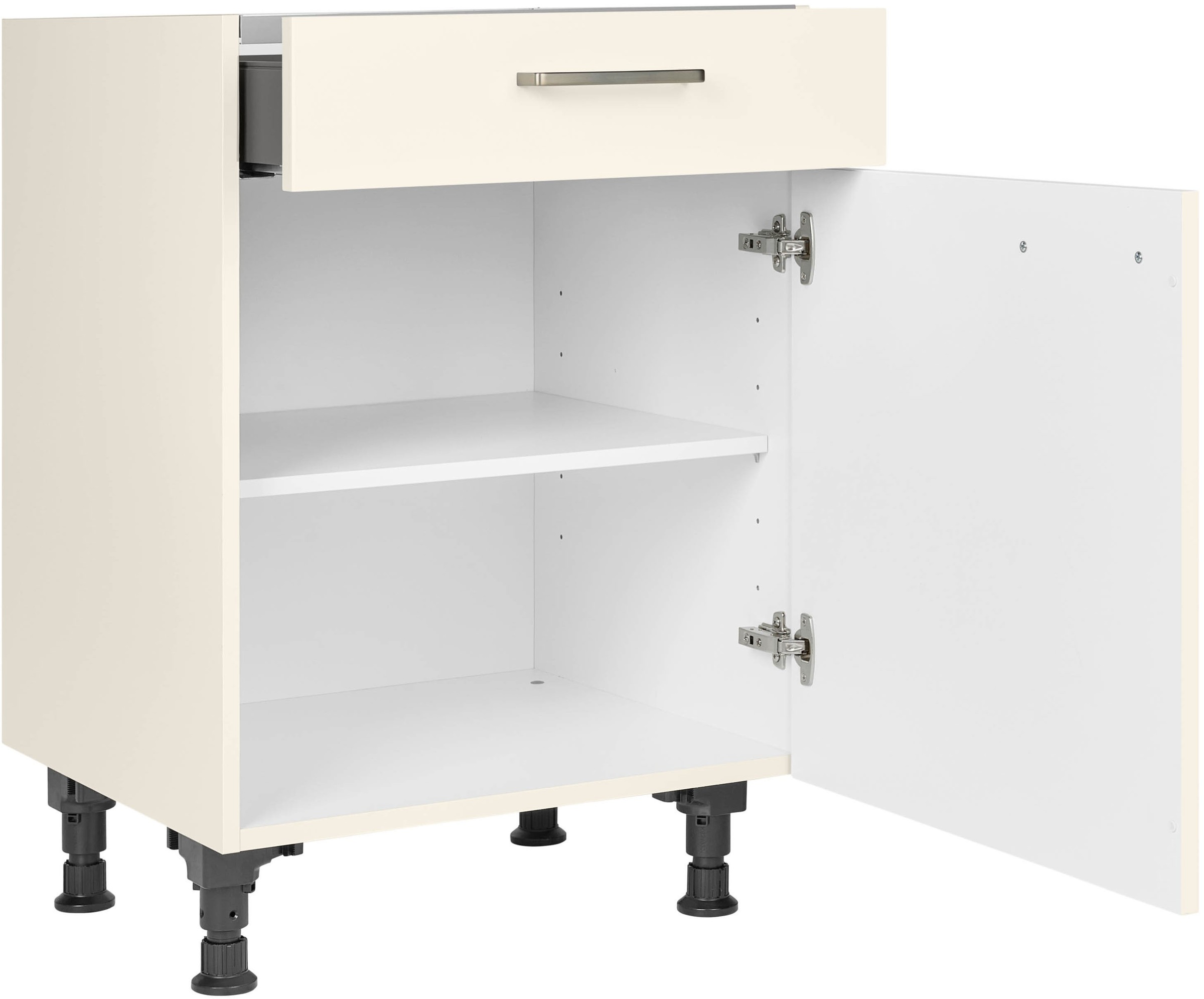 nobilia® Kochfeldumbauschrank »"Touch", mit Schukasten und Tür, Ausrichtung wählbar«, vormontiert, Breite 60 cm