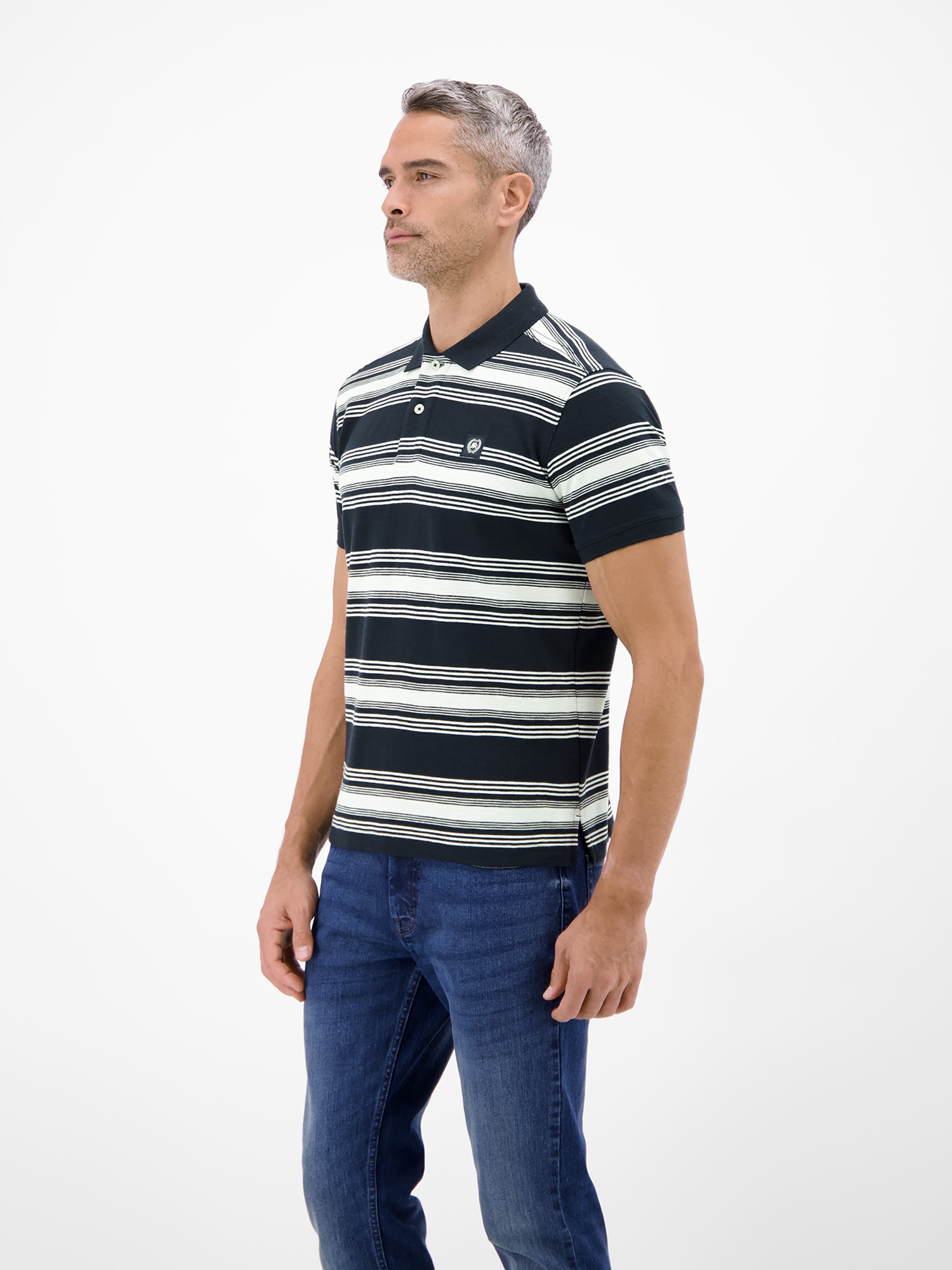 LERROS Poloshirt "Gestreiftes Poloshirt aus 100% Baumwolle" günstig online kaufen