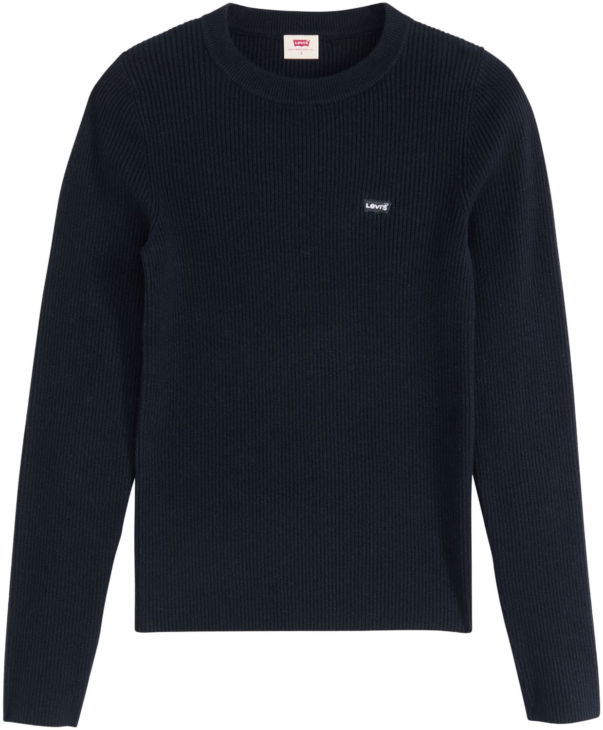Levi's® Rundhalspullover »RIB CREW SWEATER«, Geripptes Strickmuster