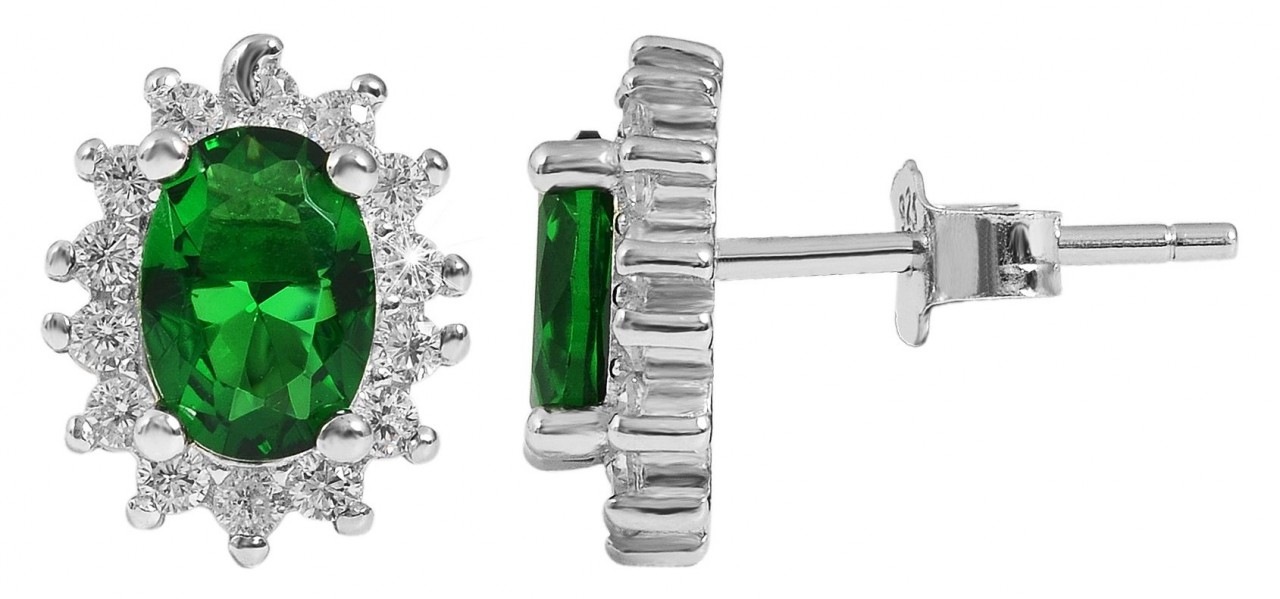 Adelia´s Paar Ohrhänger »Damen Ohrstecker aus 925 Sterling Silber und Zirkonia - Strass«