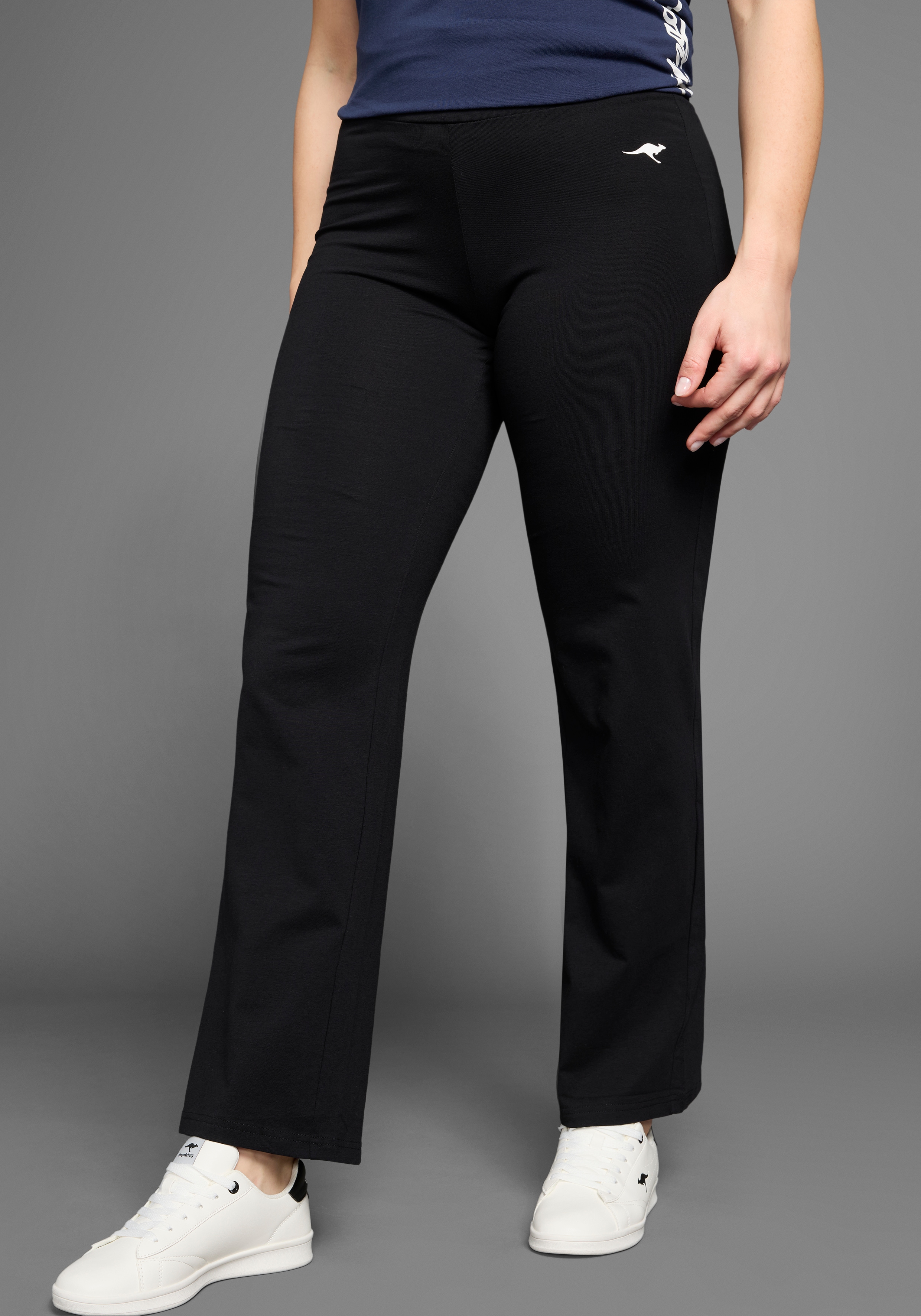 KangaROOS Jazzpants mit Logodruck, in elastischer Jersey-Qualität