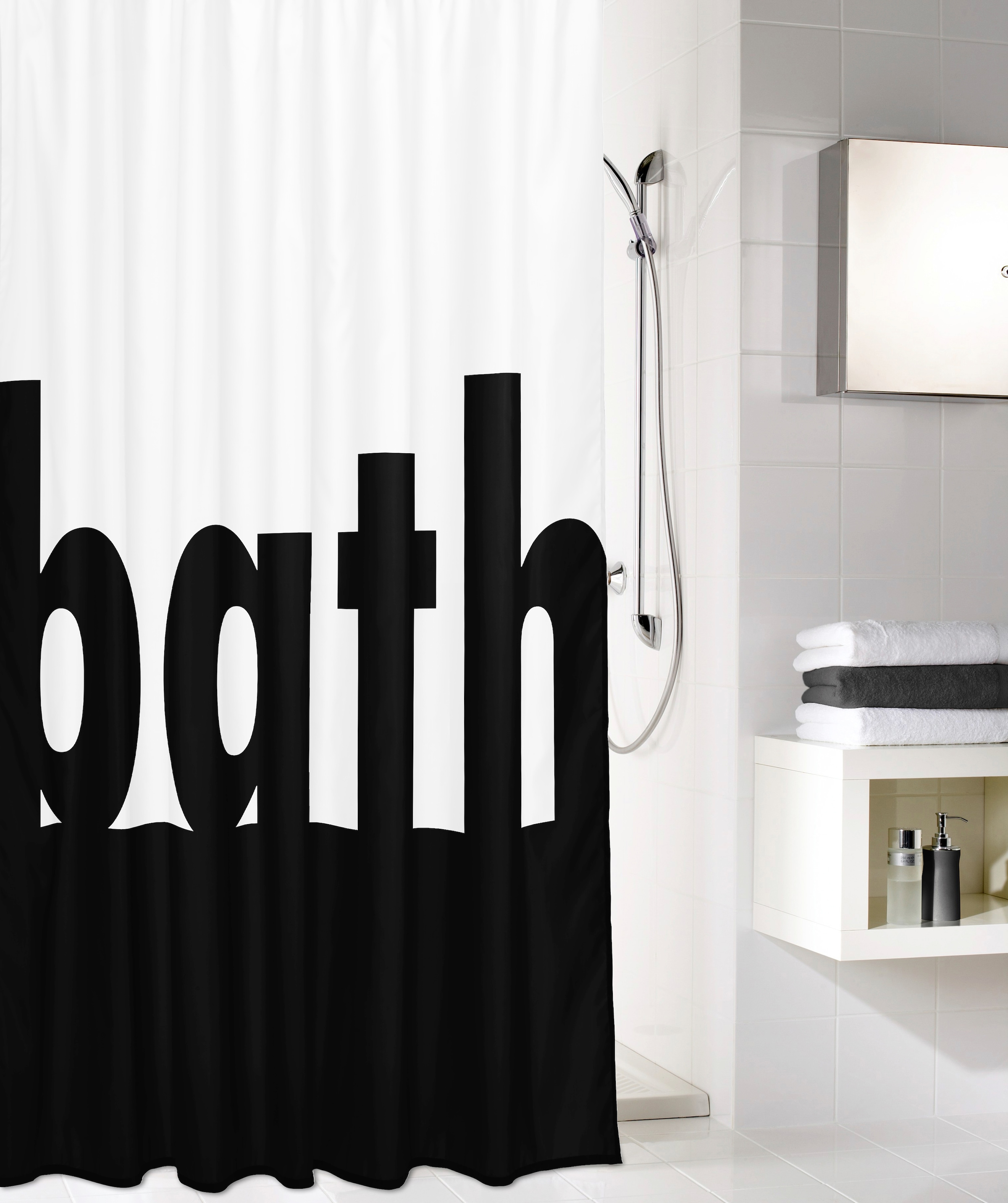 Kleine Wolke Duschvorhang "Bath" Breite 180 cm 1 Stk. tlg. Höhe 200 cm