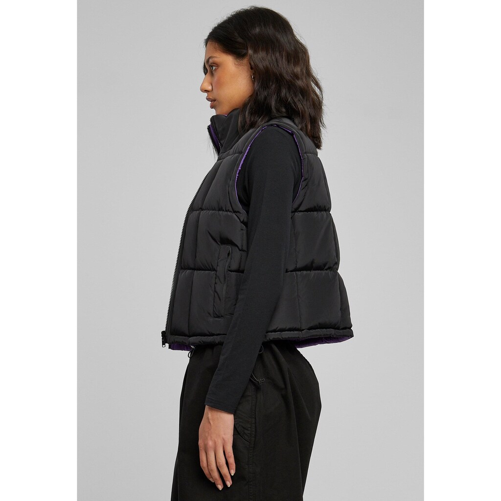 URBAN CLASSICS Steppweste »Urban Classics Damen Ladies Reversible Cropped Puffer Vest«