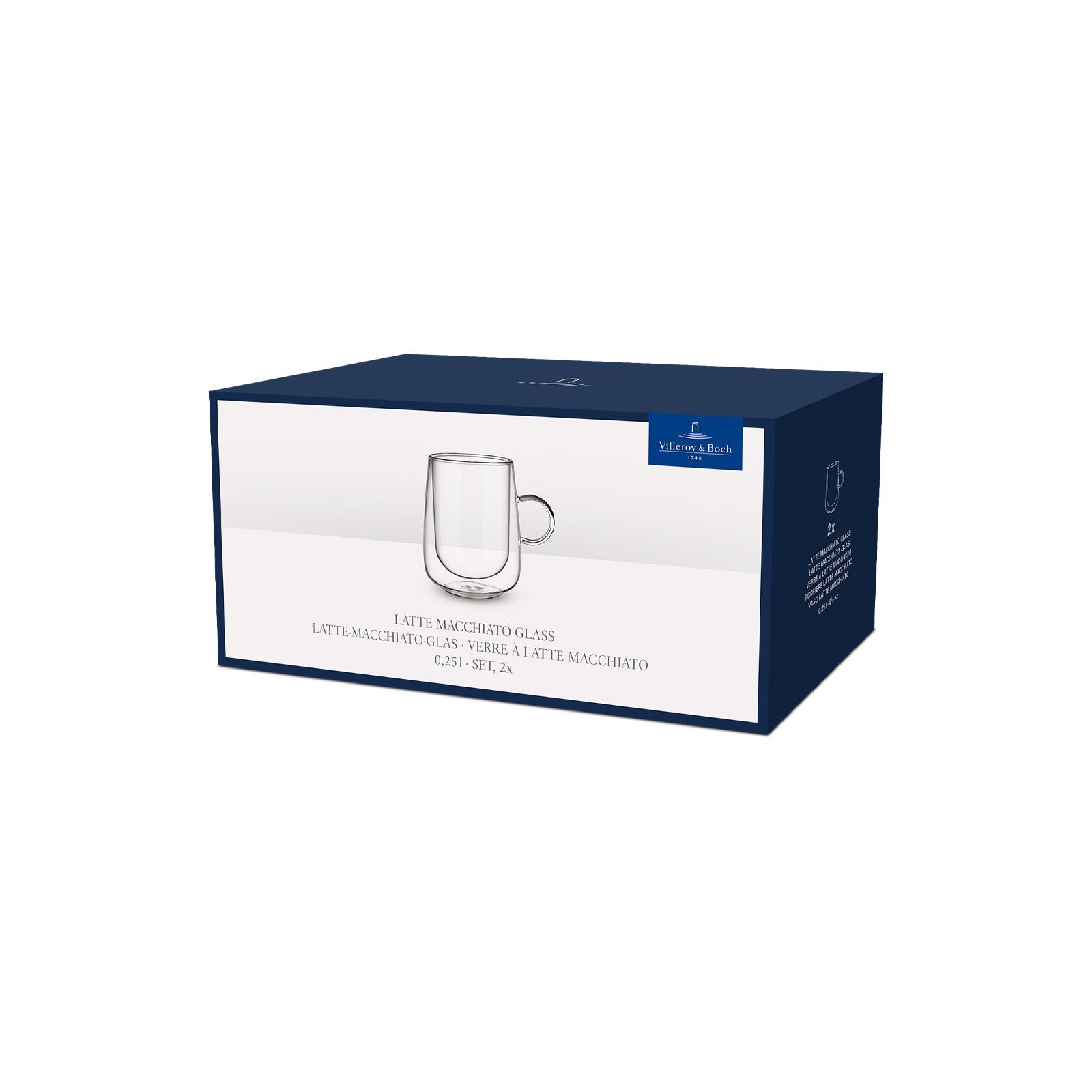 Villeroy & Boch Thermoglas »Latte-Macchiato-Gläser Artesano Hot & Cold 250 ml 2er Set transparent«