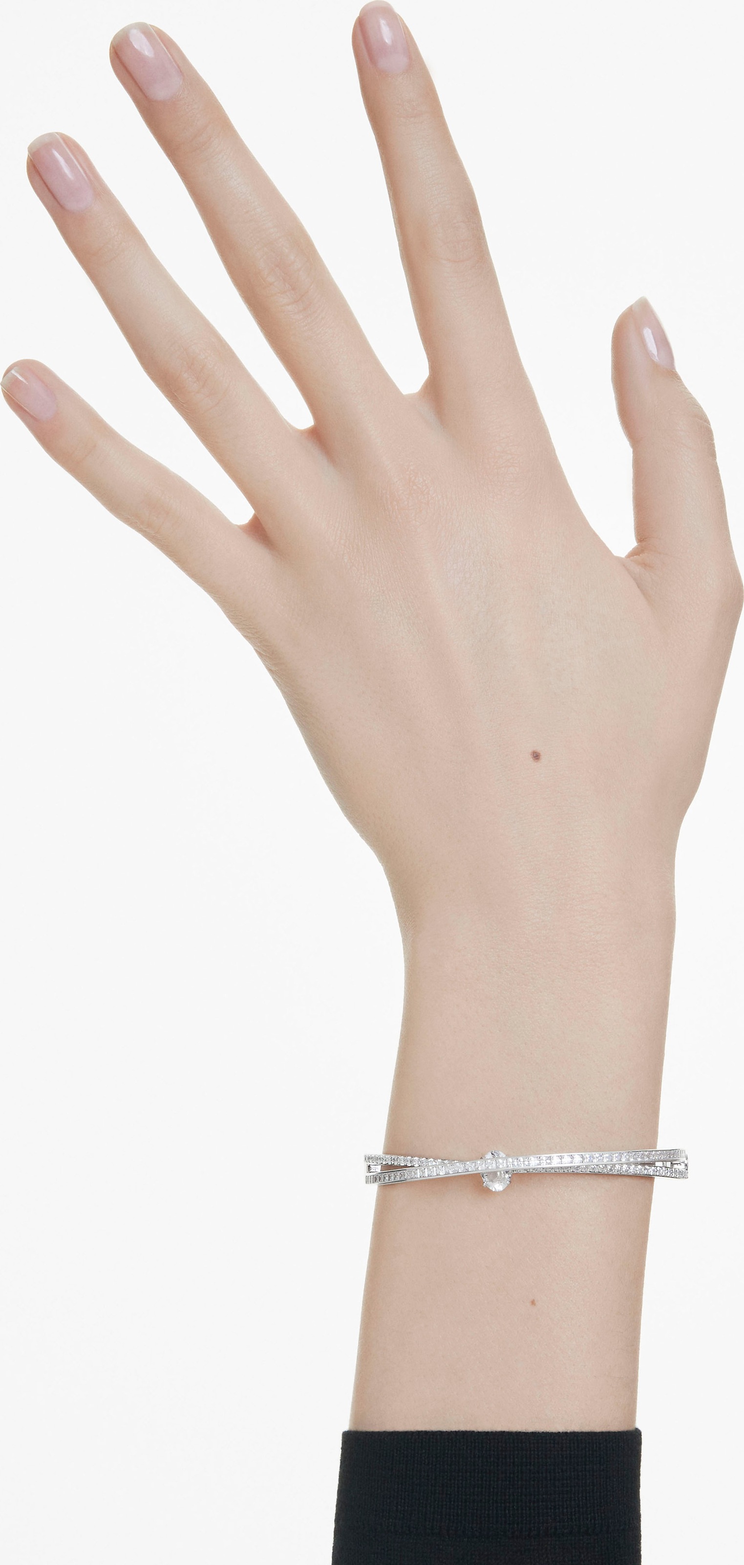 Swarovski Armreif »Schmuck Geschenk Armschmuck Hyperbola, 5691224, 5691225, 5691226«, mit Swarovski® Zirkonia (synth.)
