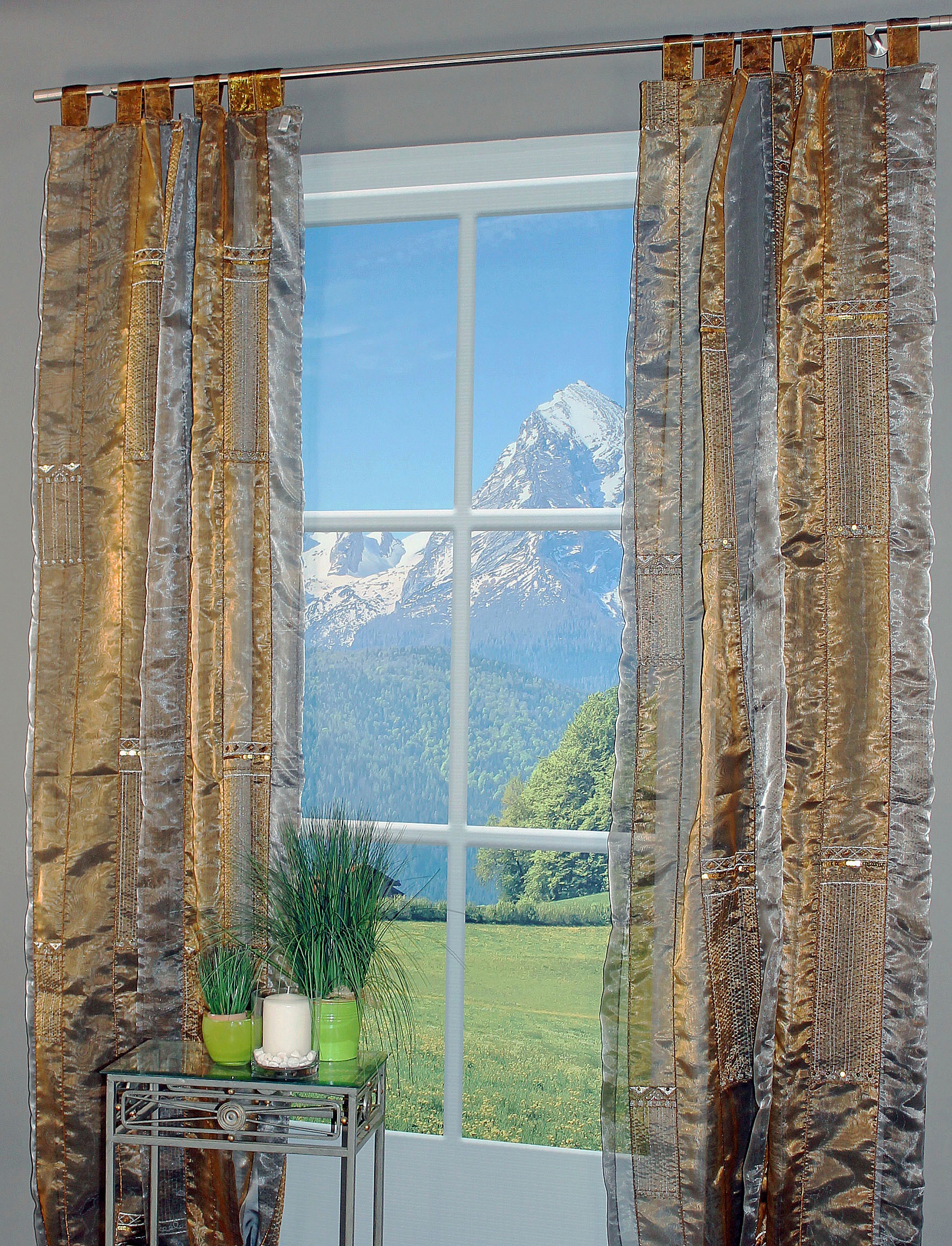 HOSSNER - ART OF HOME DECO Gardine "Zürichsee" Schlaufen 1 Stk. tlg. Schlau günstig online kaufen