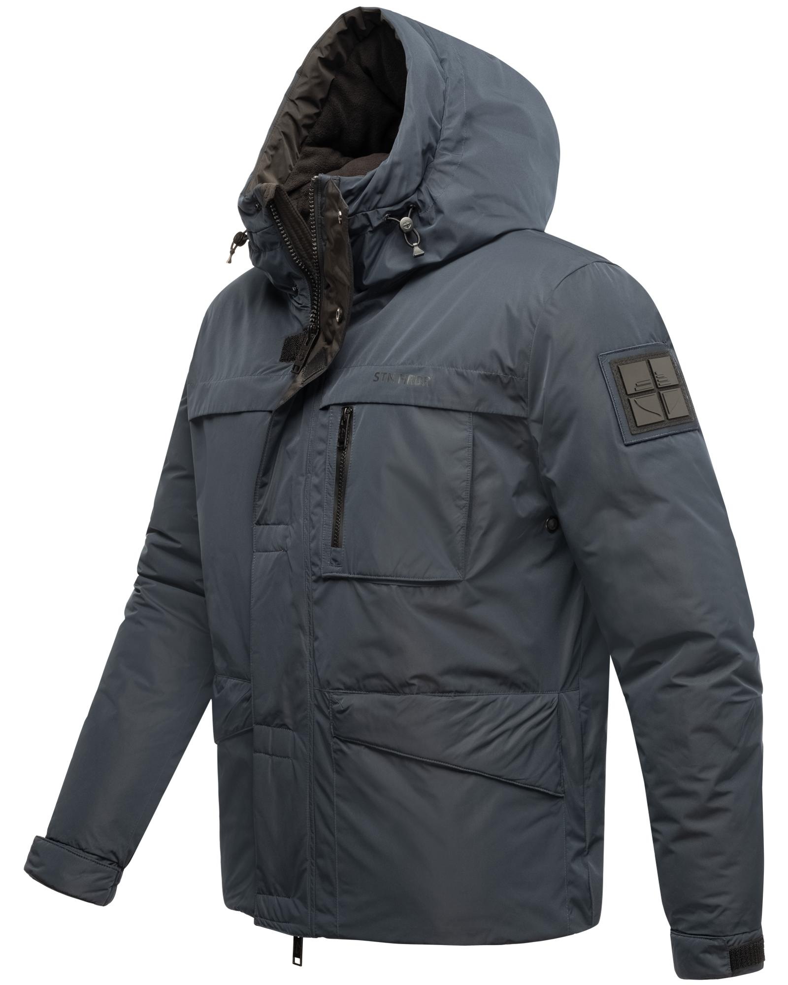 Stone Harbour Winterjacke »Yorchii XX«, mit Kapuze, Herren Outdoorjacke mit Fleece-Innenfutter