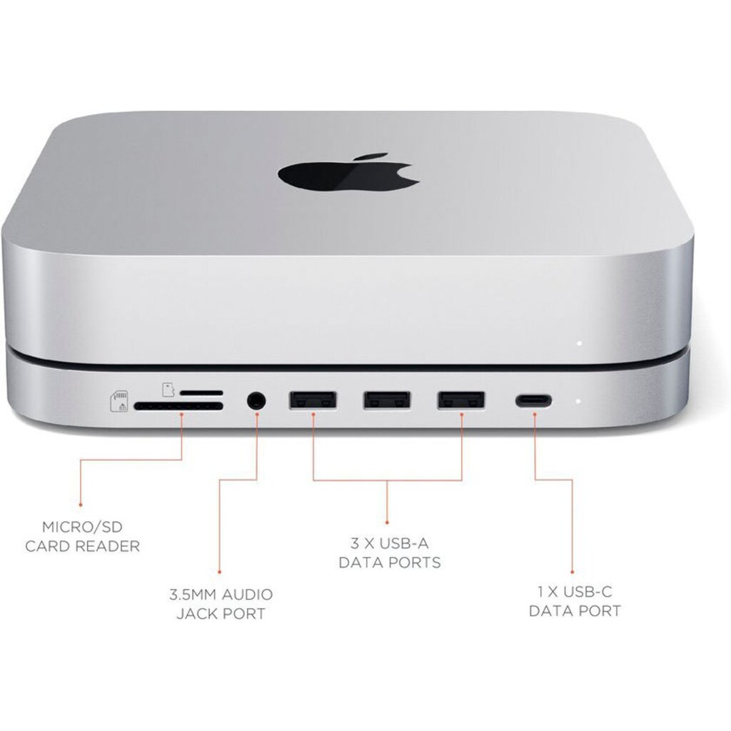 Satechi Laptop-Adapter »STAND & HUB FOR MAC MINI WITH SSD ENCLOSURE«