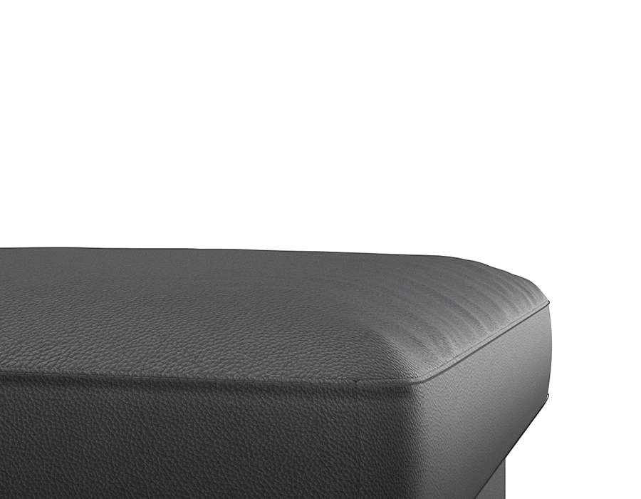 FLEXLUX Pouf »Fiore«, Kaltschaum, Füße Alu+schwarz