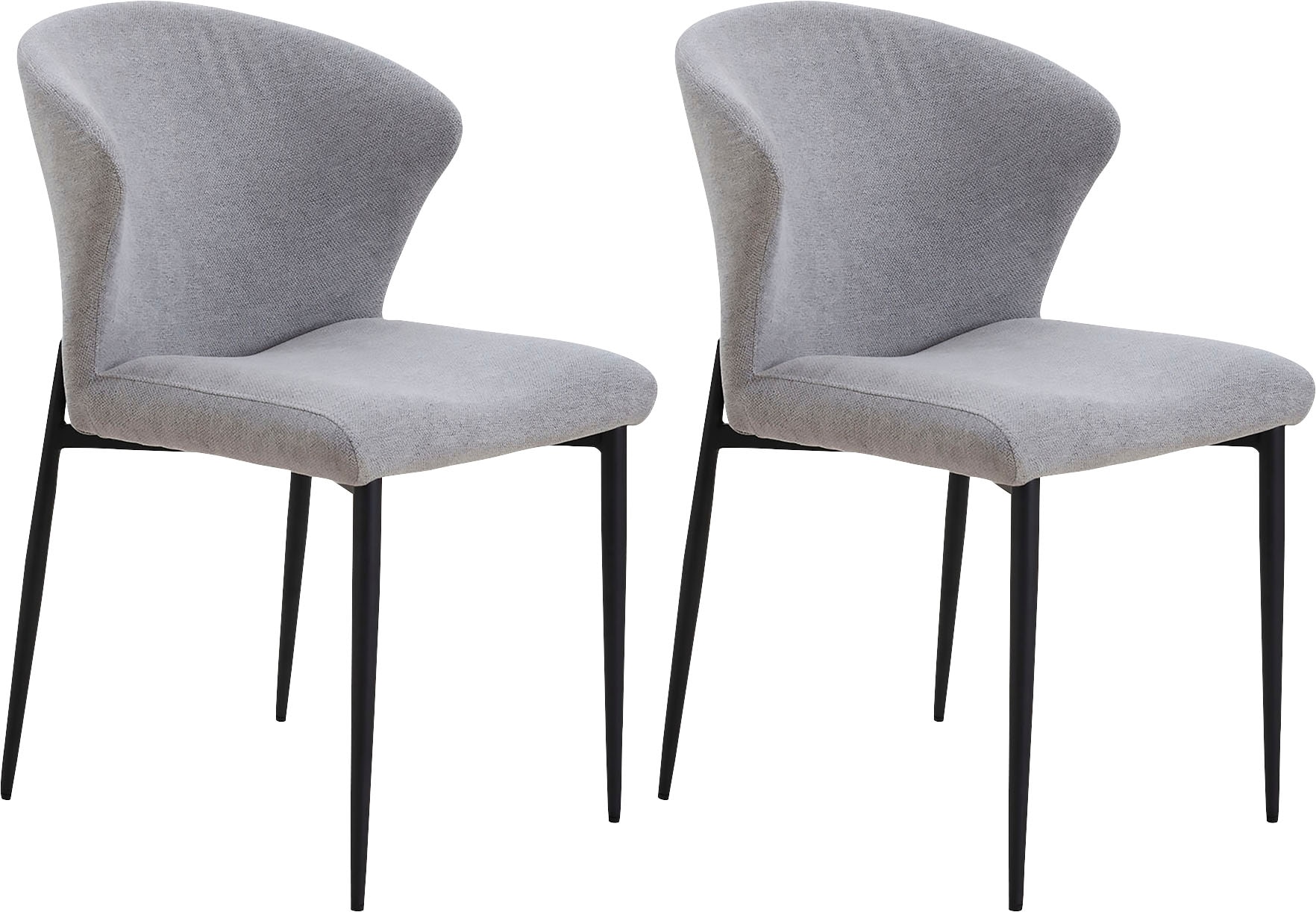 SalesFever Esszimmerstuhl "Dallas 2er-Set" (Set) 2 Stk. Strukturstoff mit M günstig online kaufen