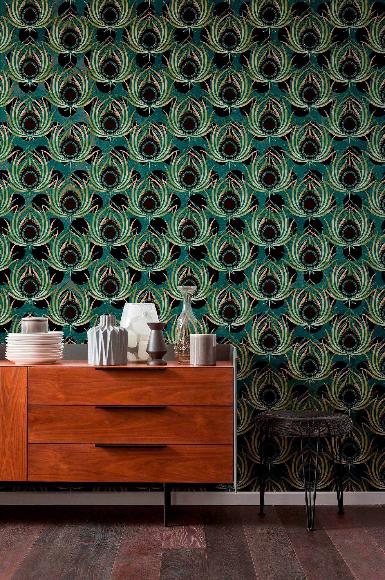 Komar Vliestapete »Paon« 200x280 cm (Breite x Höhe)