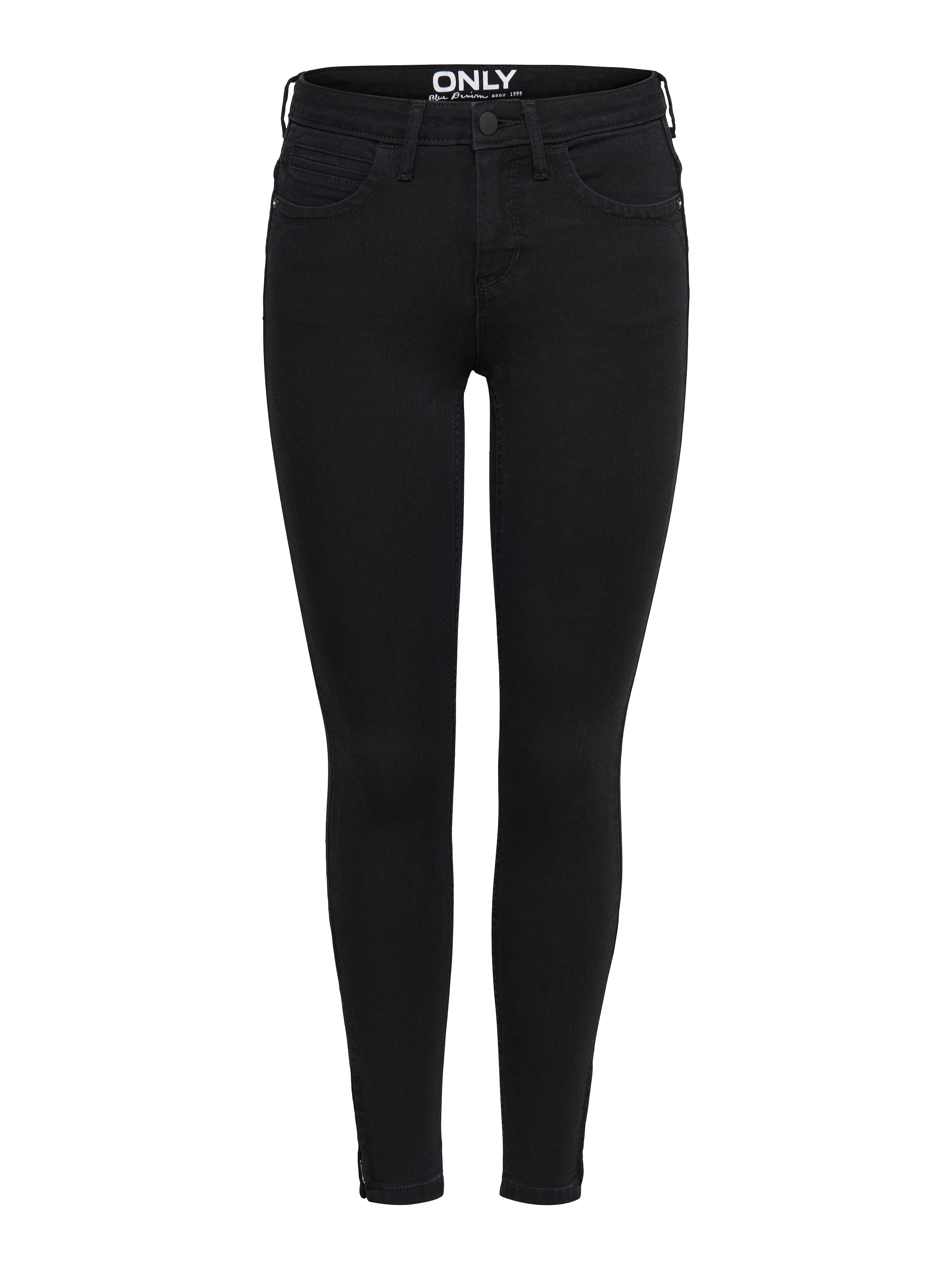 ONLY Ankle-Jeans »ONLKENDELL ETERNAL LIFE ANKLE BLACK NOOS« mit Zipper am Saum