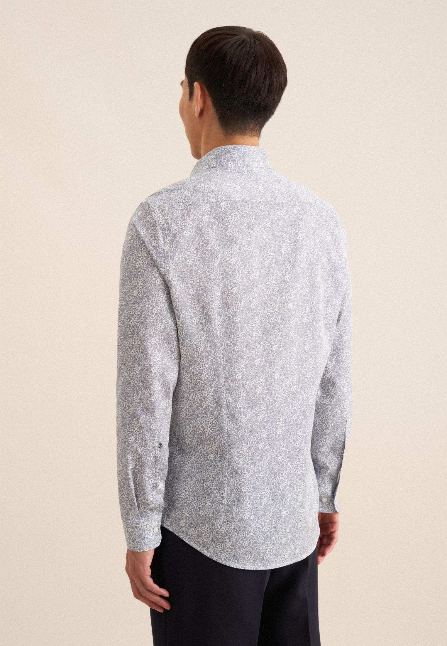 seidensticker Businesshemd "Slim", Slim Langarm Kentkragen Floral günstig online kaufen