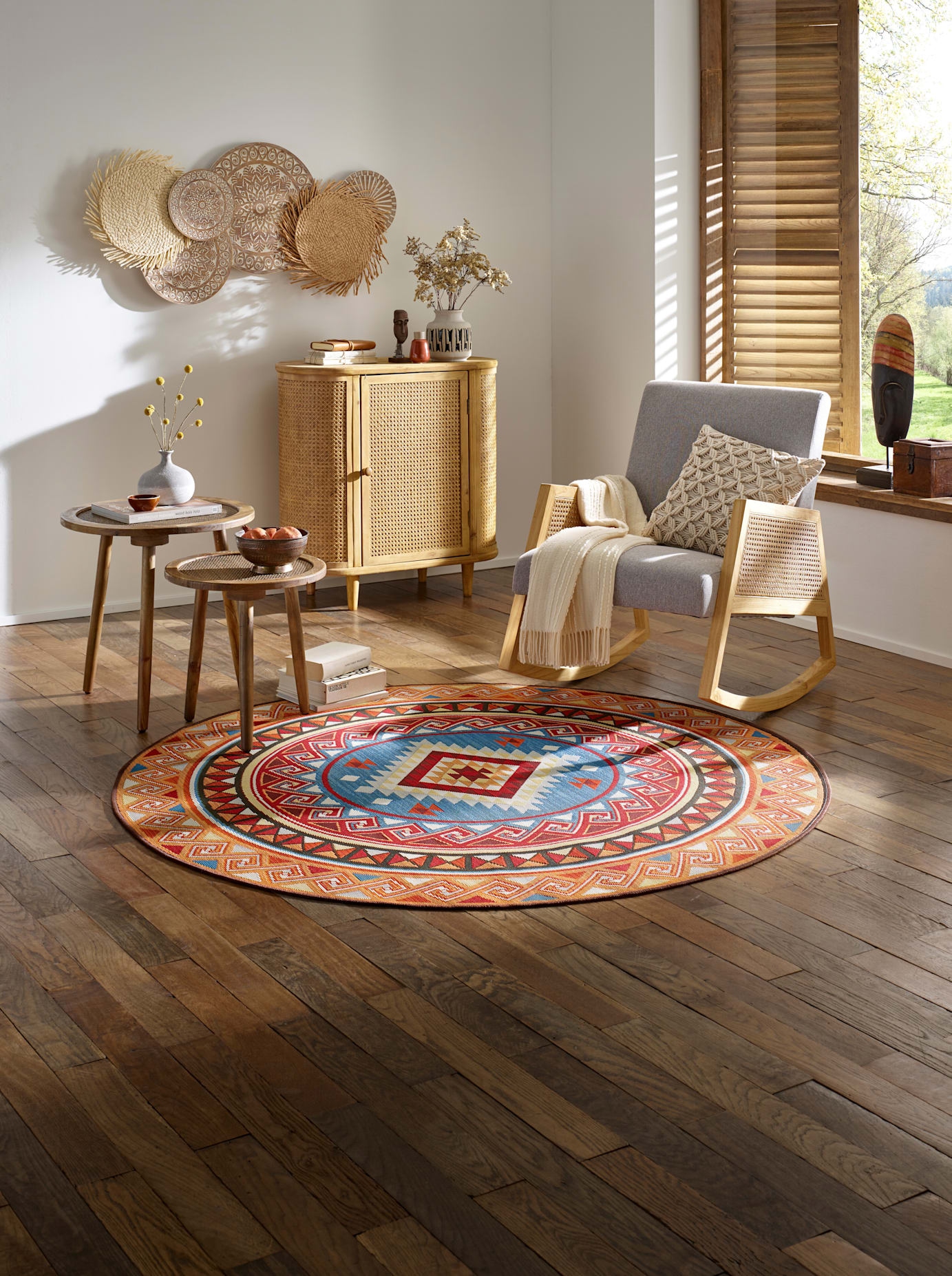 heine home Teppich, rund, 7 mm Höhe