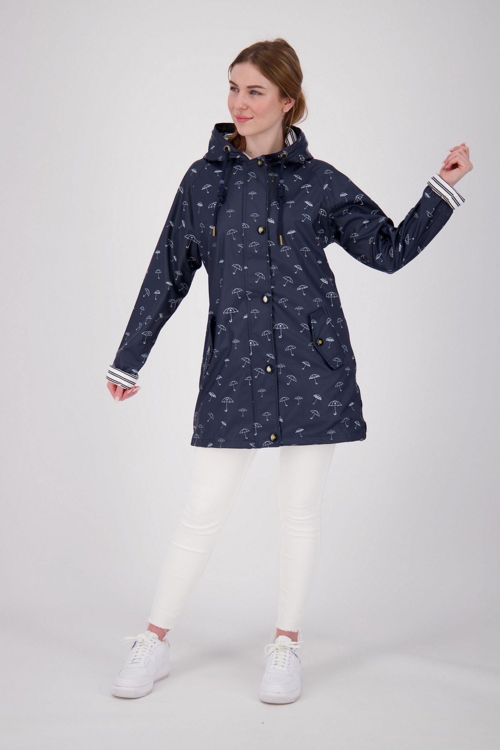 Thumbnail - DEPROC Active Regenjacke "Friesennerz WIZZARD PEAK WOMEN UMBR", auch in Großen Größen erhältlich