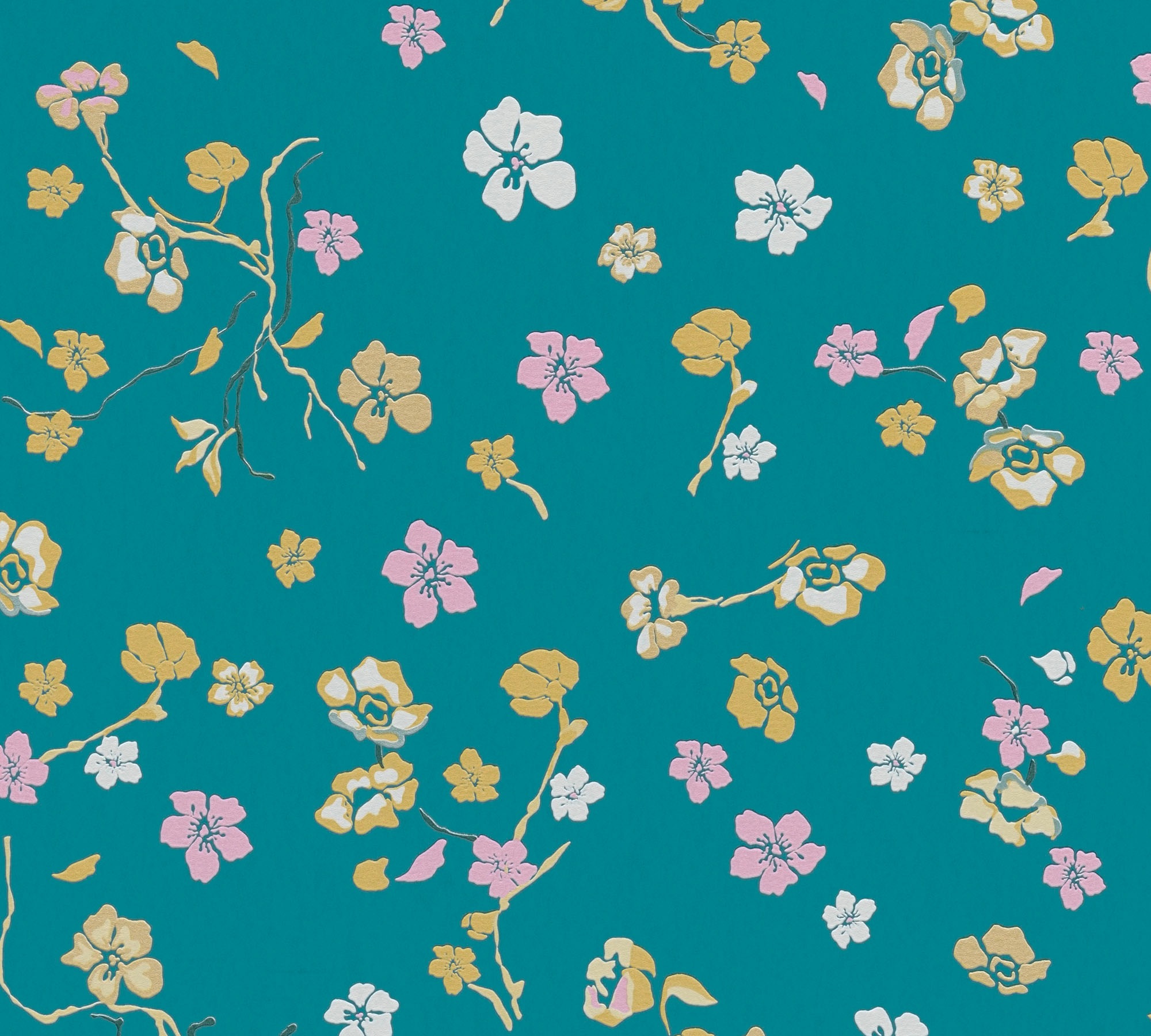 living walls Vliestapete »House of Turnowsky Designer Blumentapete« matt strukturiert extravagant Kunst Floral verspielt