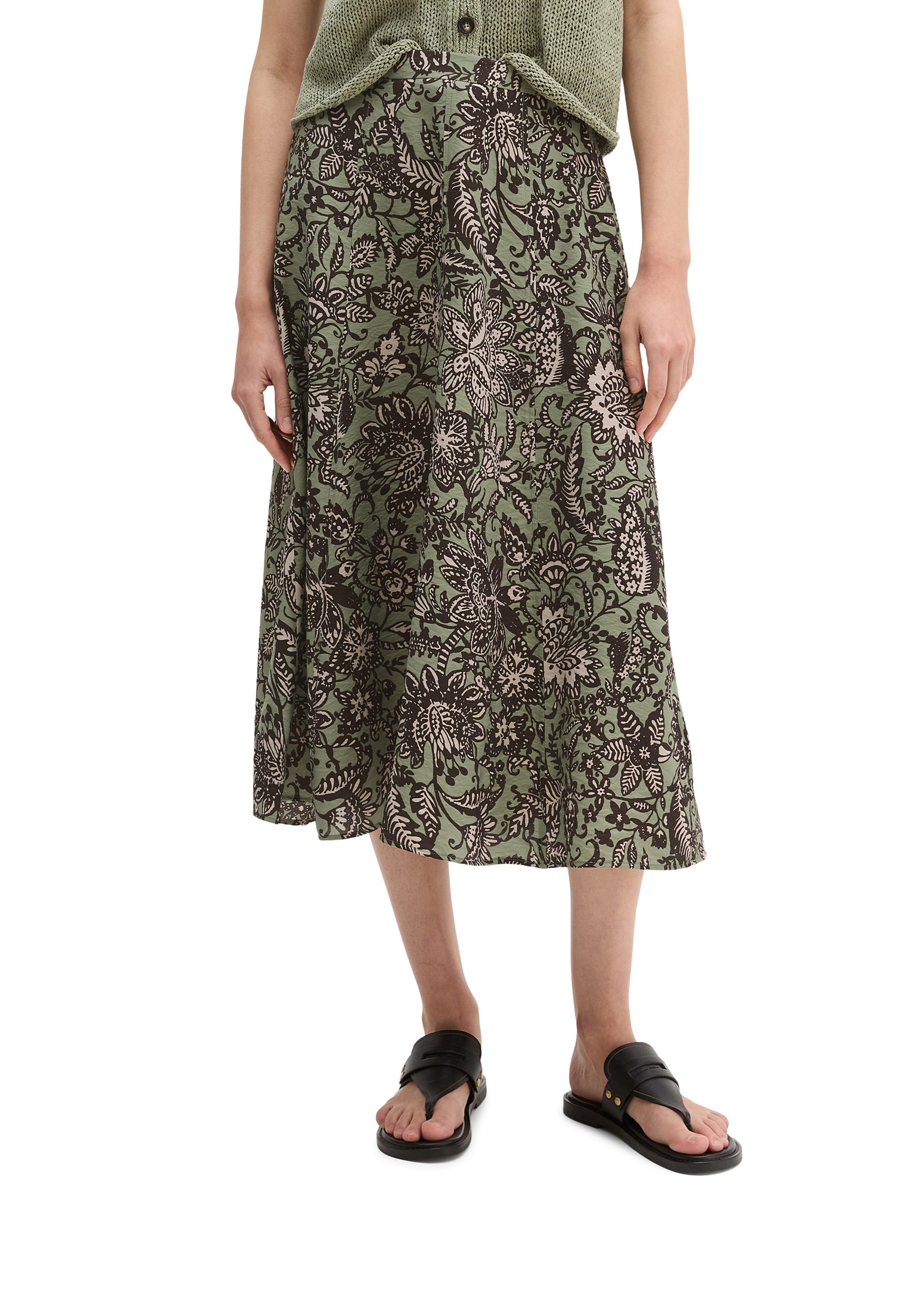 Marc OPolo Webrock "aus glänzendem Viskose-Mix" günstig online kaufen