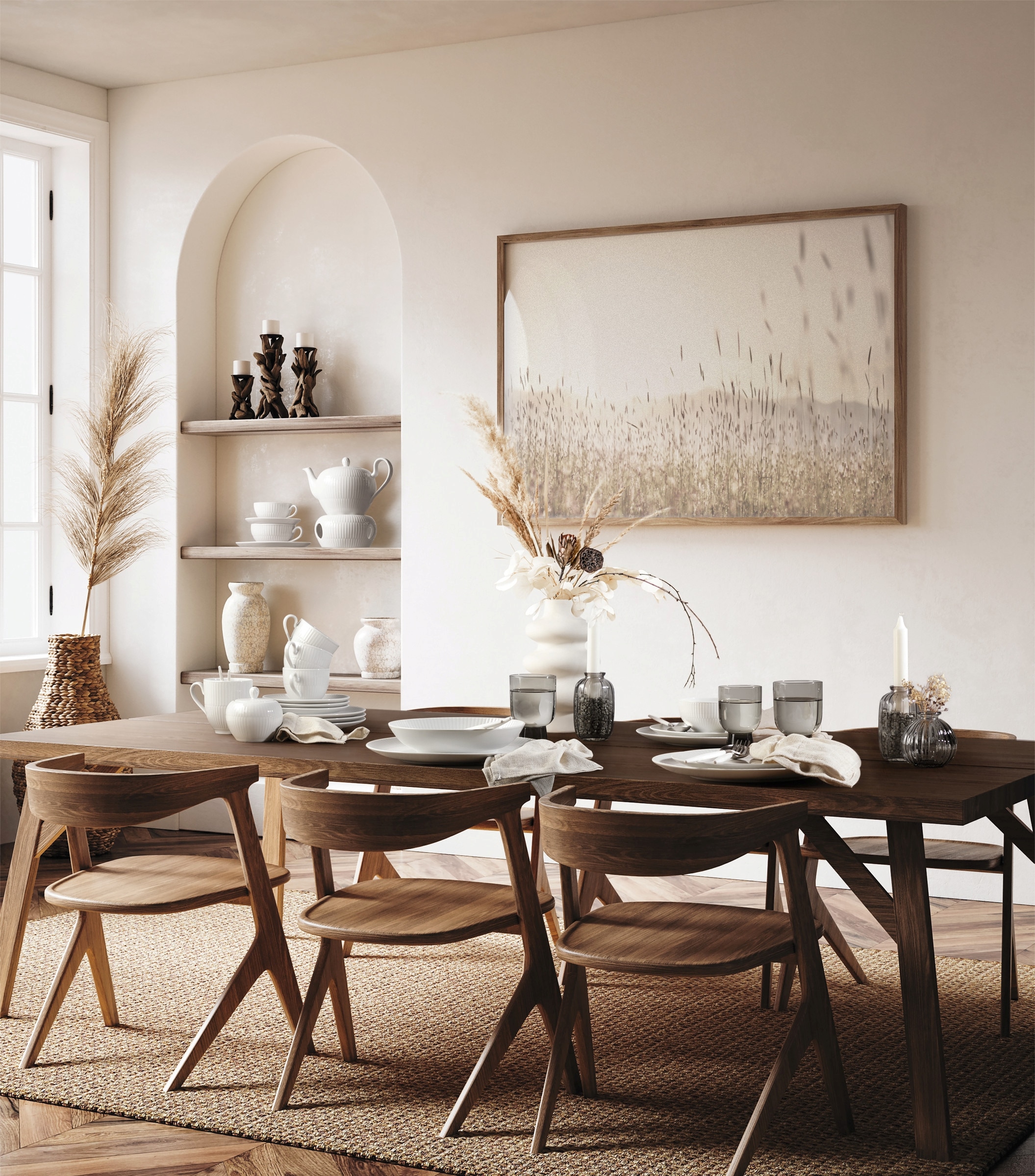 Seltmann Weiden Kaffeeservice »Geschirr-Set, 18 Teile, Amina«, (Set, 18 tlg., 6x Kaffeeobertasse, 6x Kombi-Untertasse, 6x Frühstücksteller), Tassen, Untertassen, Teller, Made in Germany, 18 Teile, für 6 Personen
