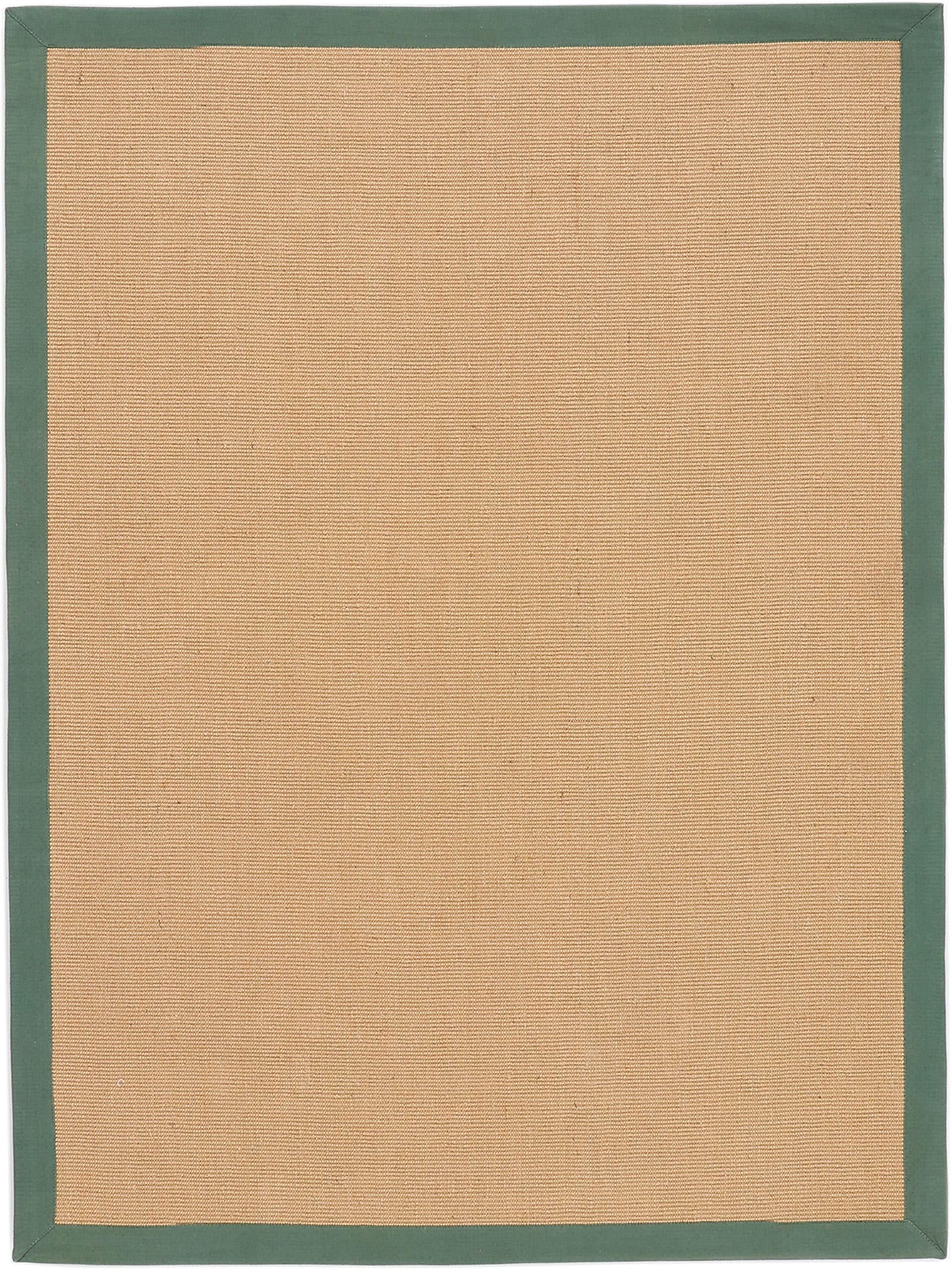 »Sisal«, farbiger Rutsch BAUR rechteckig, Rückseite mit | Sisalteppich Rechnung Bordüre, carpetfine auf Anti