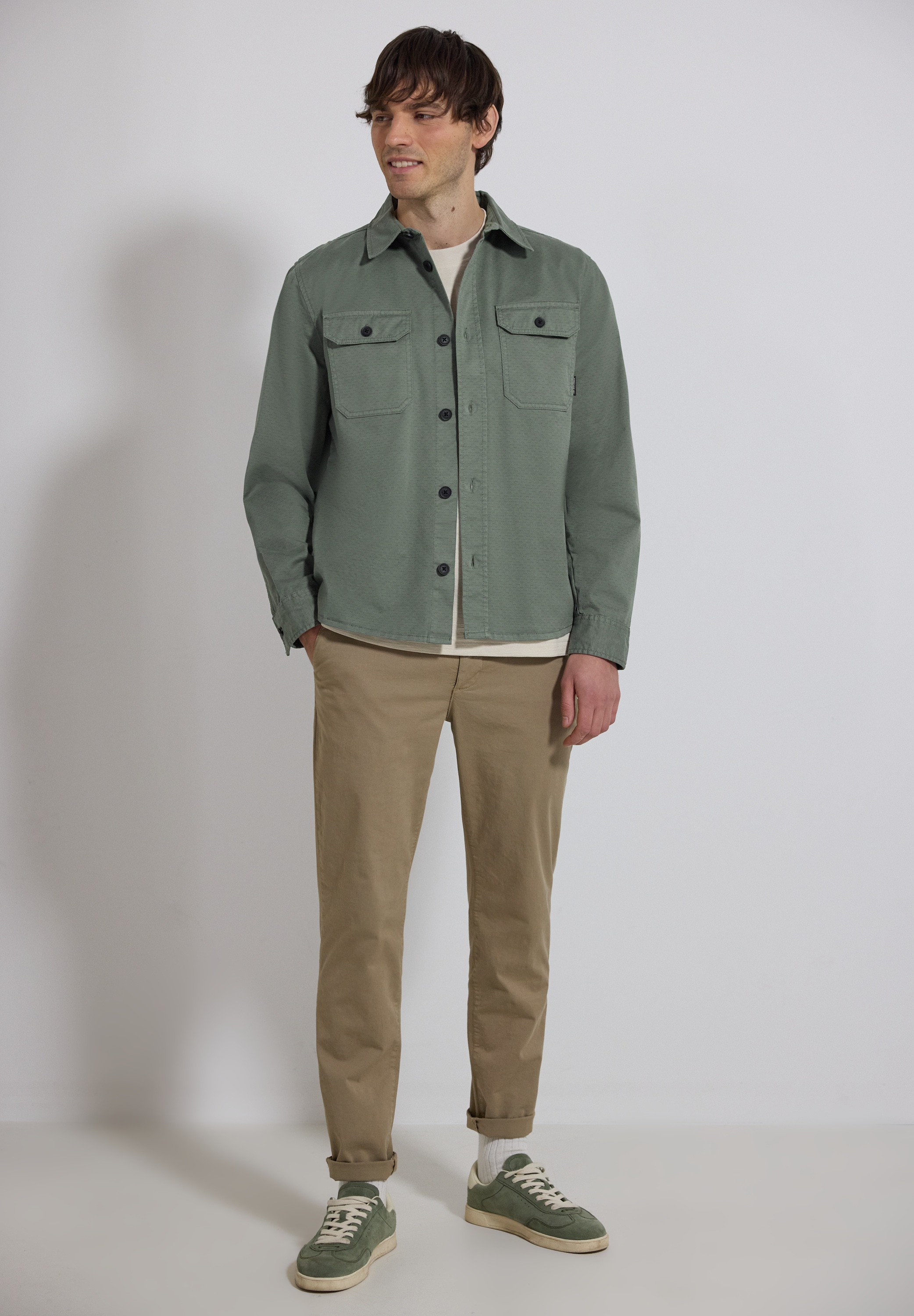 STREET ONE MEN Kurzjacke ohne Kapuze mit Brusttaschen