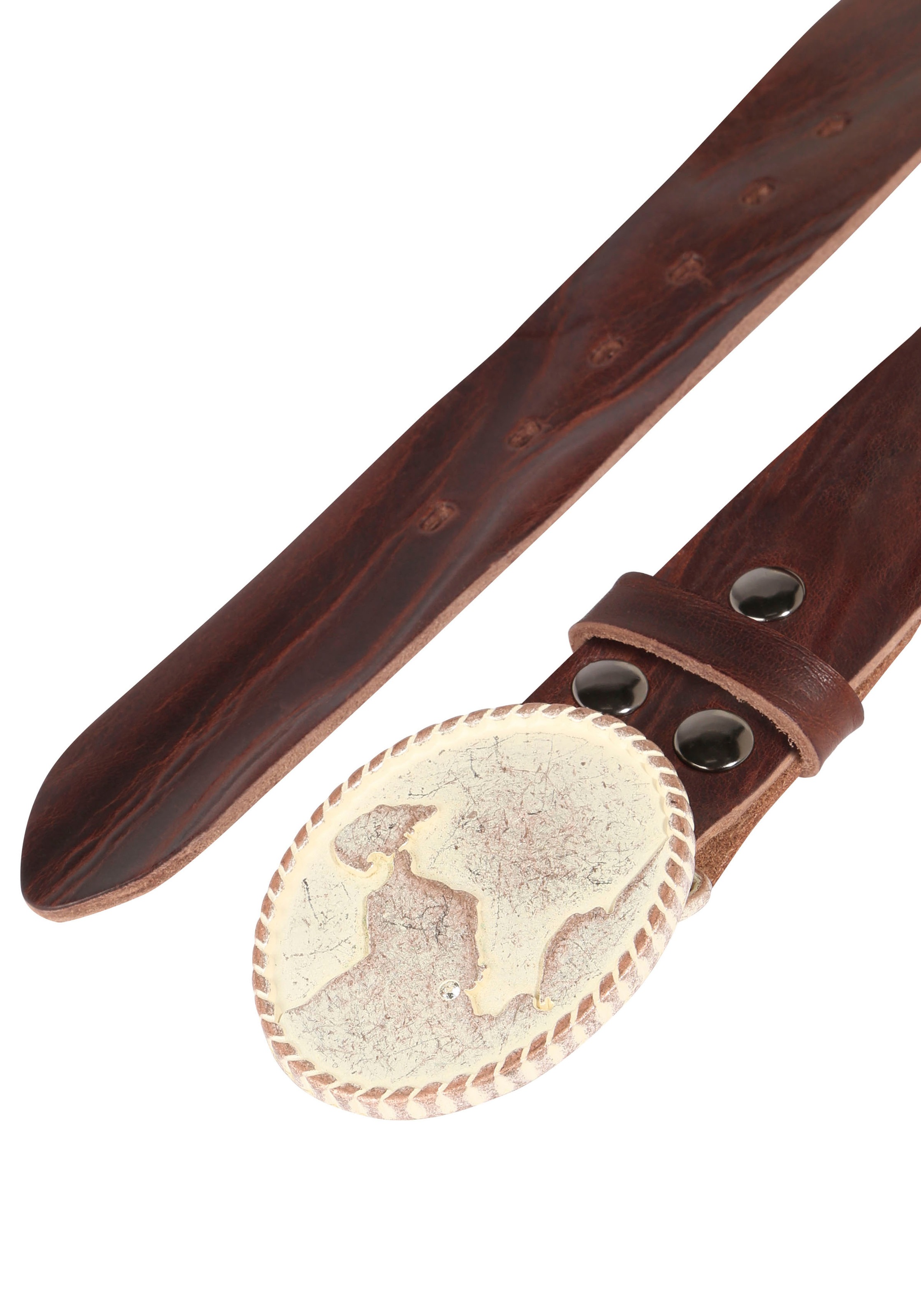 Rettungsring Gürtel Ledergürtel austauschbare Schließe "Neustadt Rosé Mit S günstig online kaufen