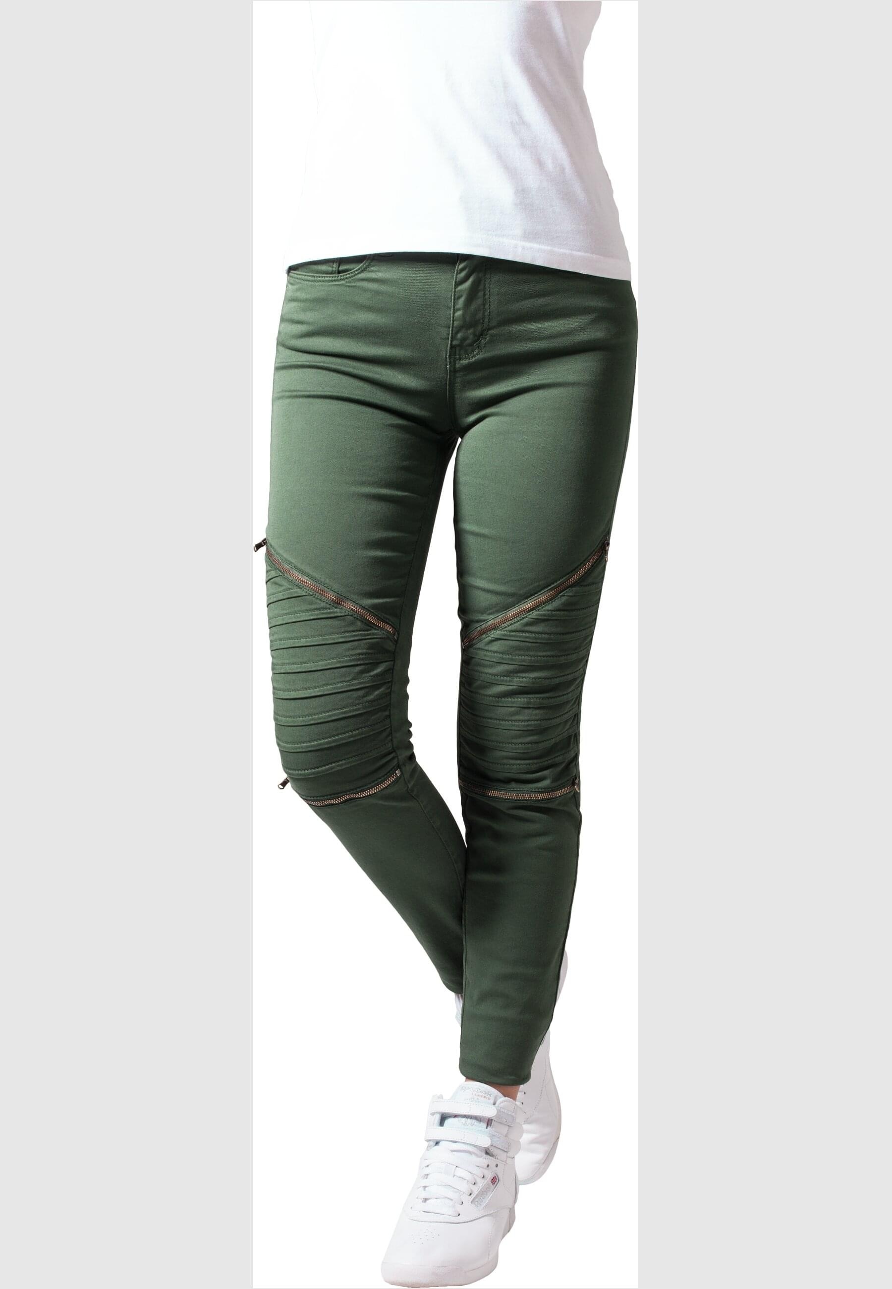 URBAN CLASSICS Bequeme Jeans »Urban Classics Damen Ladies Stretch Biker Pants«, (1 tlg.)