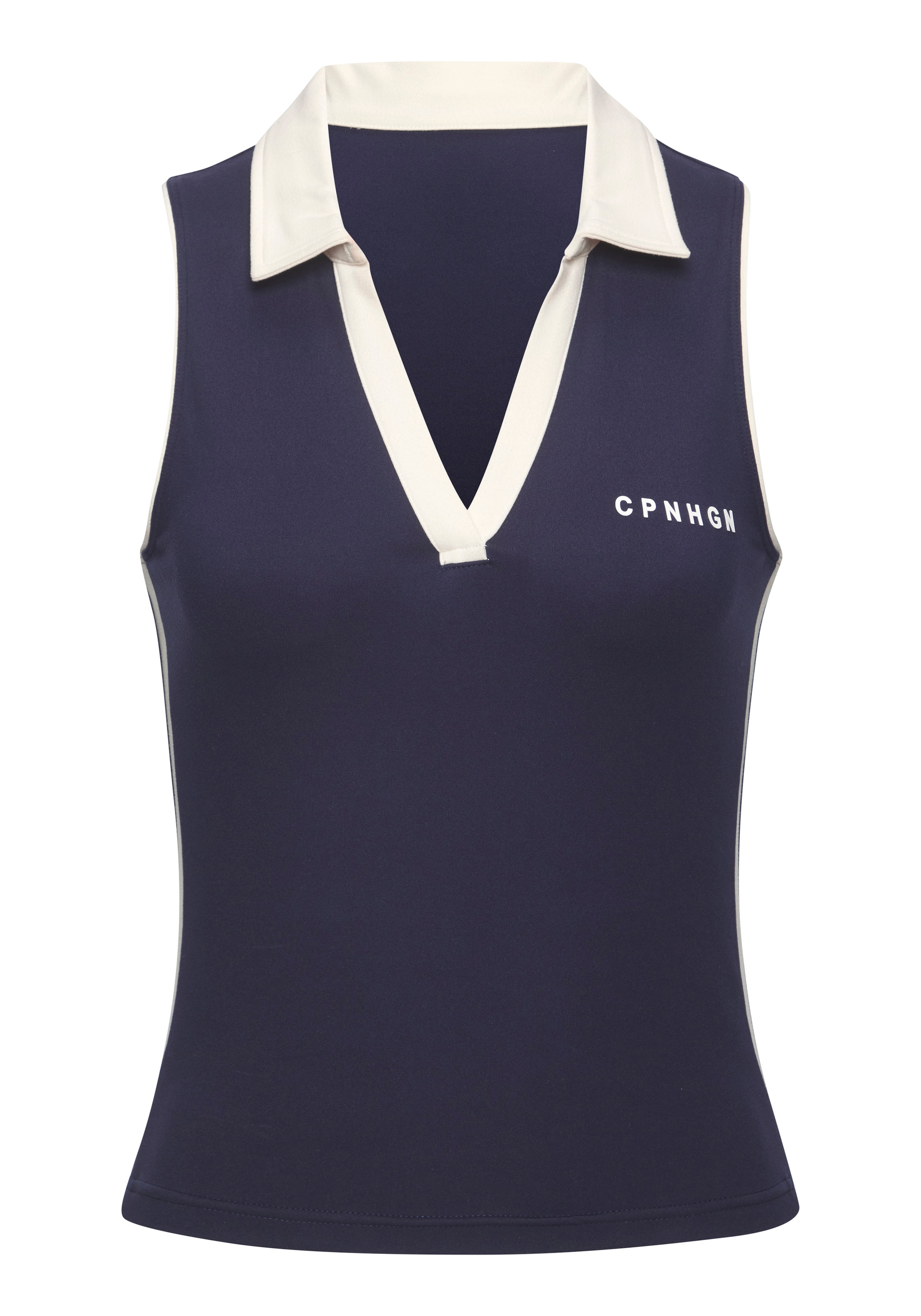 Copenhagen Studios Poloshirt, mit seitlichen Kontraststreifen