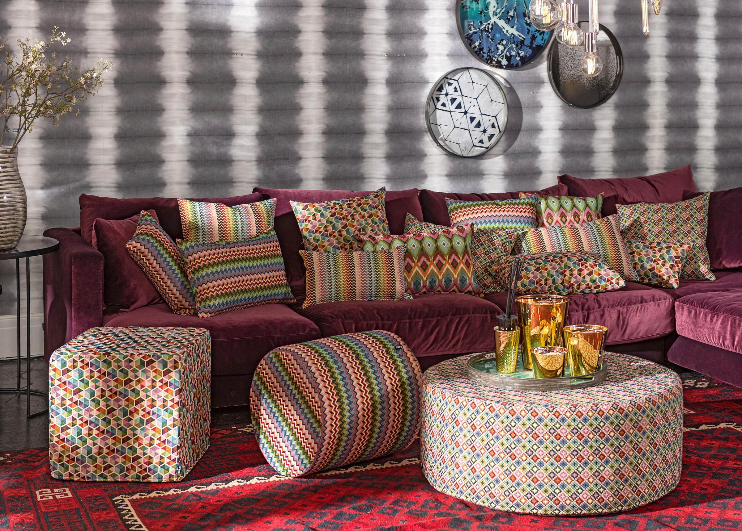 H.O.C.K. Dekokissen "Taner" orientalischen Stil, Kissenhülle mit Füllung, 1 Stück