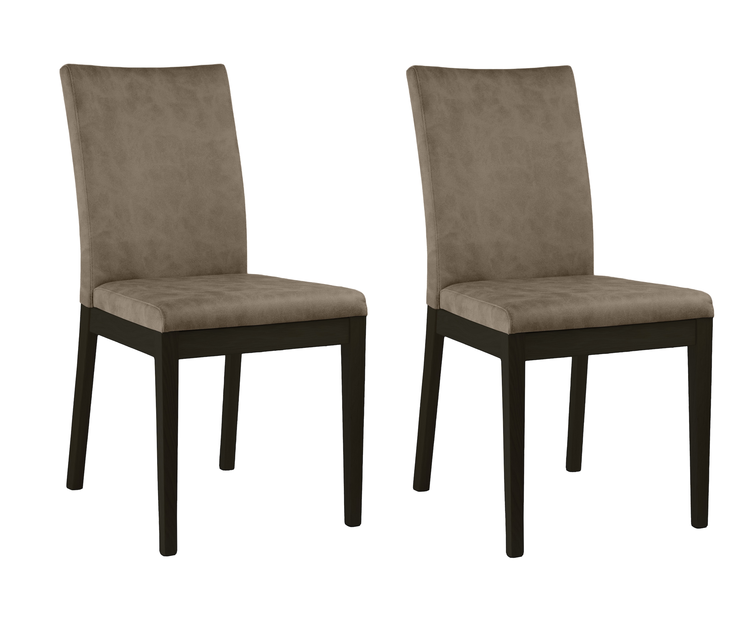Home affaire 4-Fußstuhl "Dendres" (Set) 2 Microfaser Sitz und Ruecken gepol günstig online kaufen