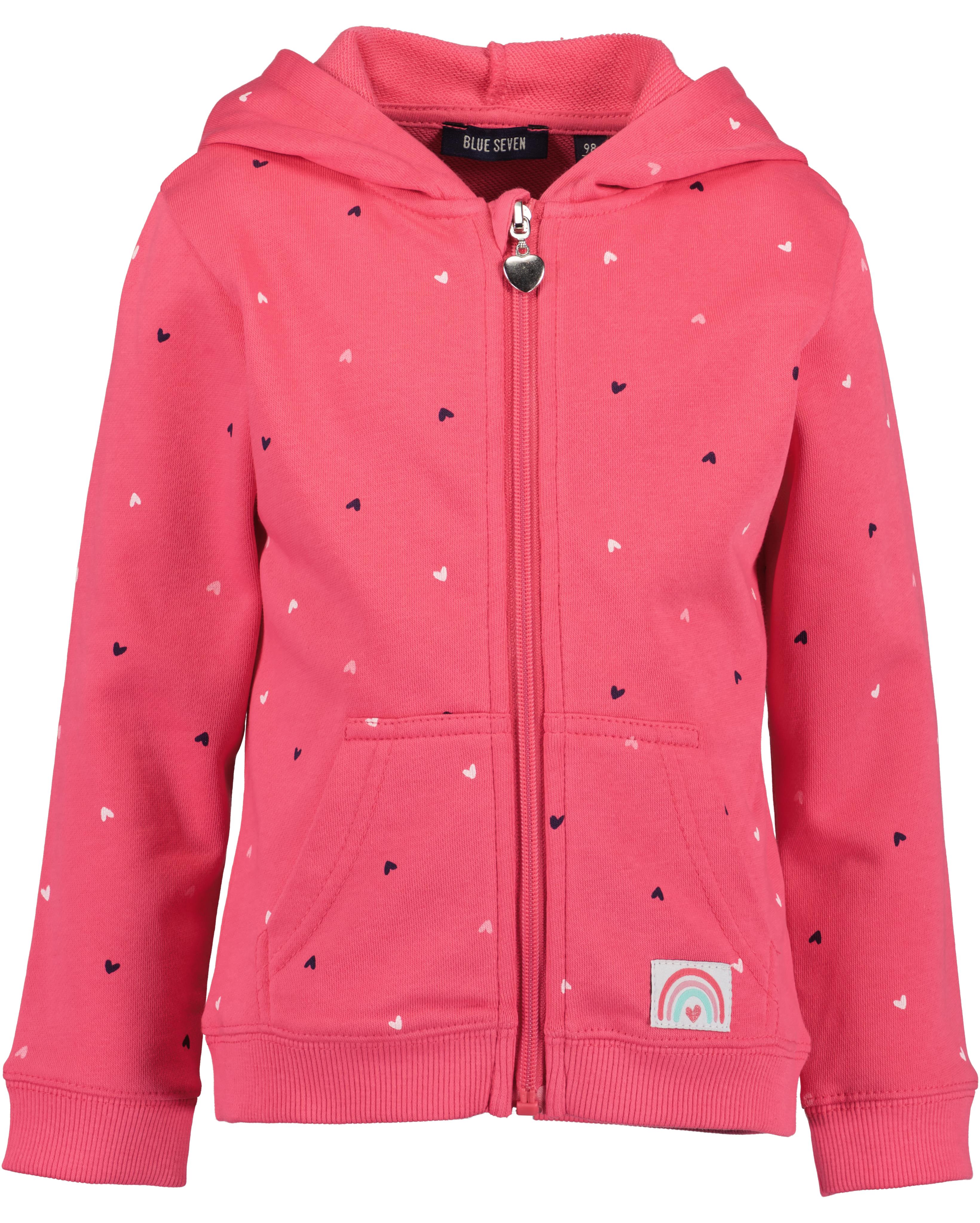 Blue Seven Kapuzensweatjacke Baumwollmischung, Allover-Druck