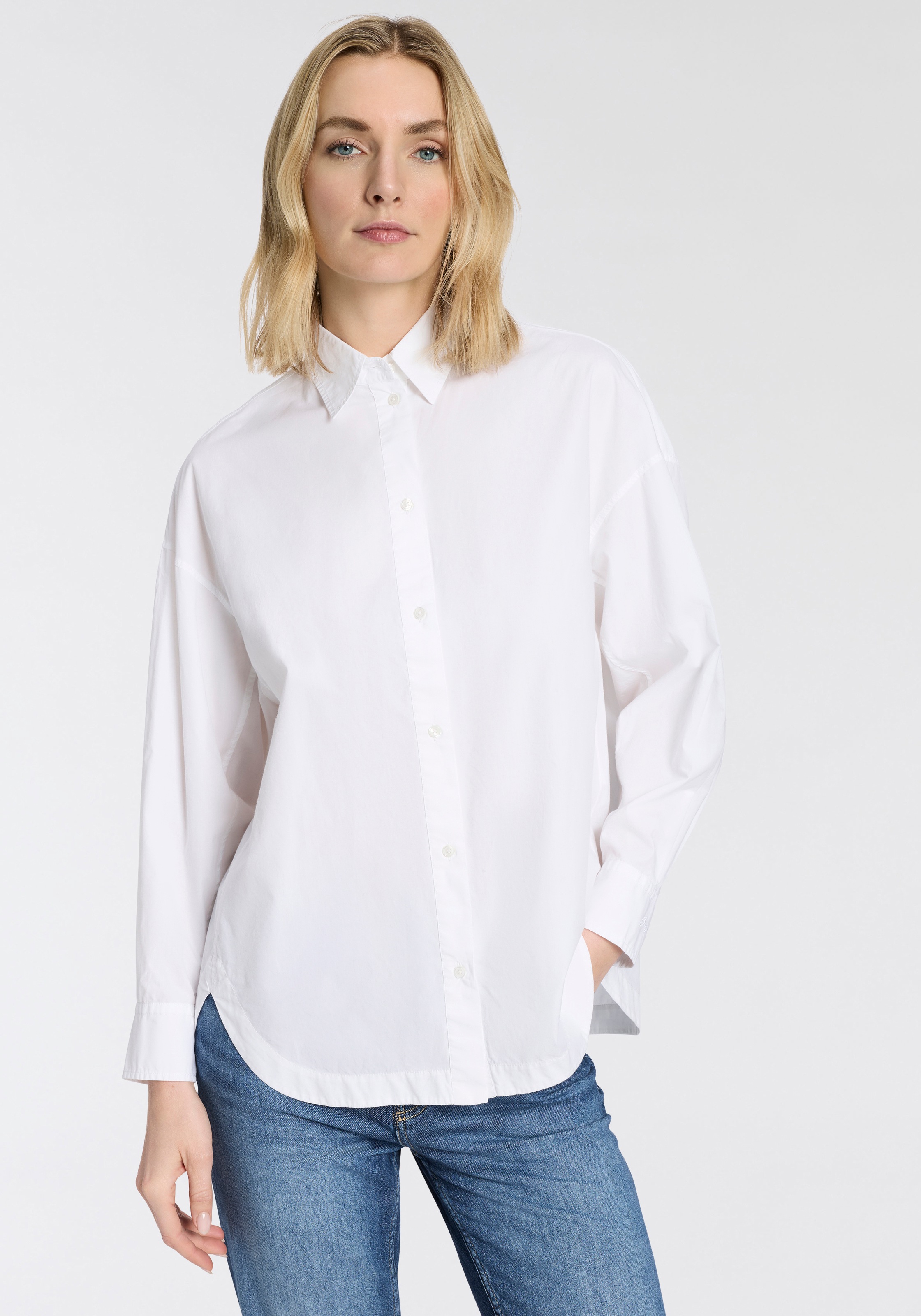 BOSS ORANGE Hemdbluse "Bostatta Premium Damenmode" im Oversize Fit günstig online kaufen