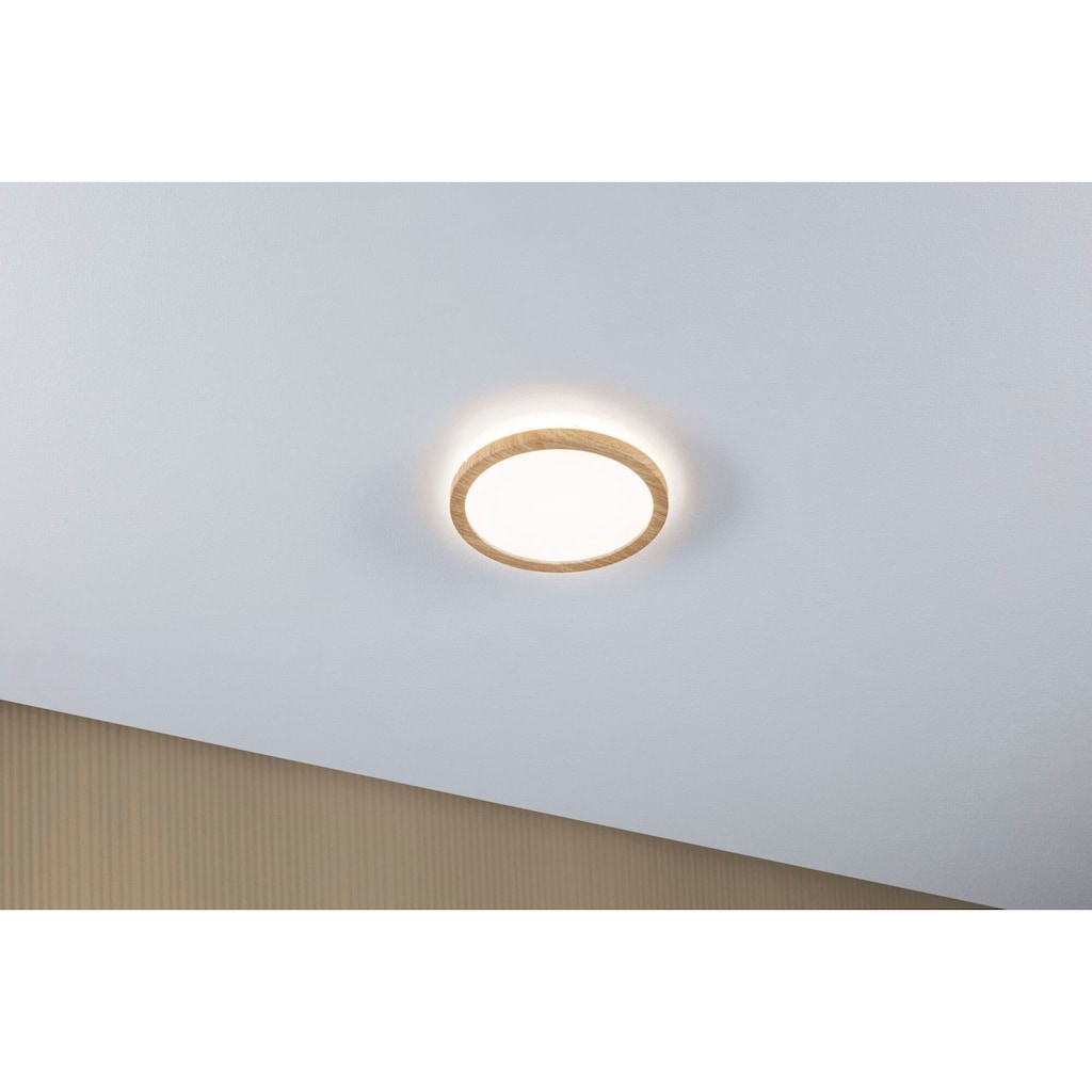 Paulmann LED Panel »Atria Shine 11,2W 4000K 190mm Eiche Kunststoff IP44«, 1 flammig-flammig