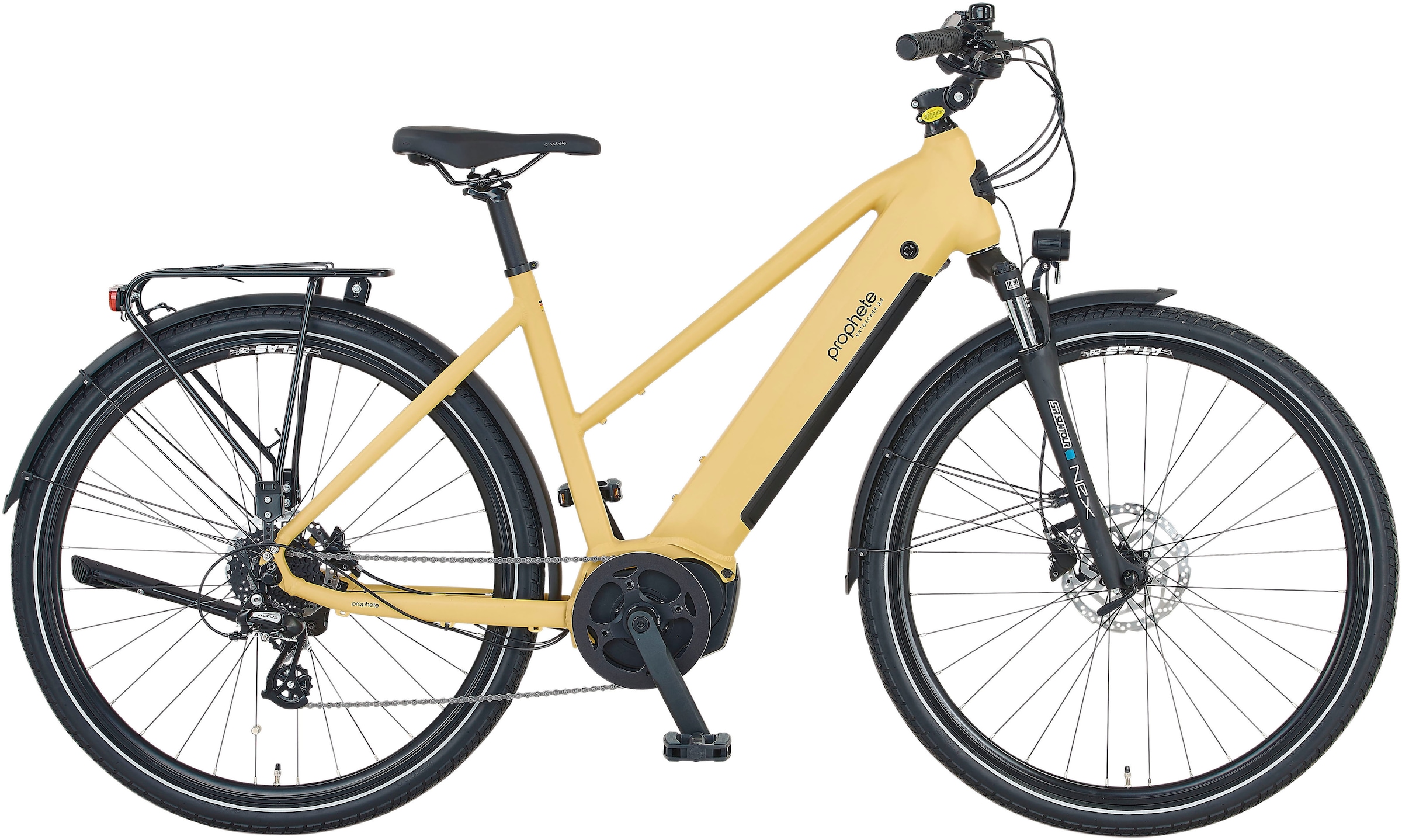 Prophete E-Bike "Entdecker 3.4", 8 Gang, Shimano, Mittelmotor 250 W, Pedelec, Elektrofahrrad für Damen