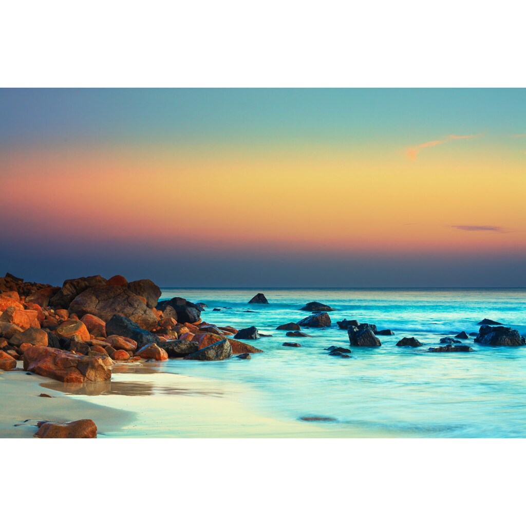 Papermoon Fototapete »Sonnenuntergang über dem Meer«
