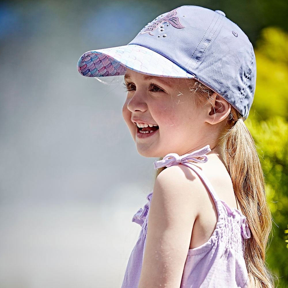 MAXIMO Baseball Cap, für Mädchen mit verspieltem Meerjungfrauenmotiv