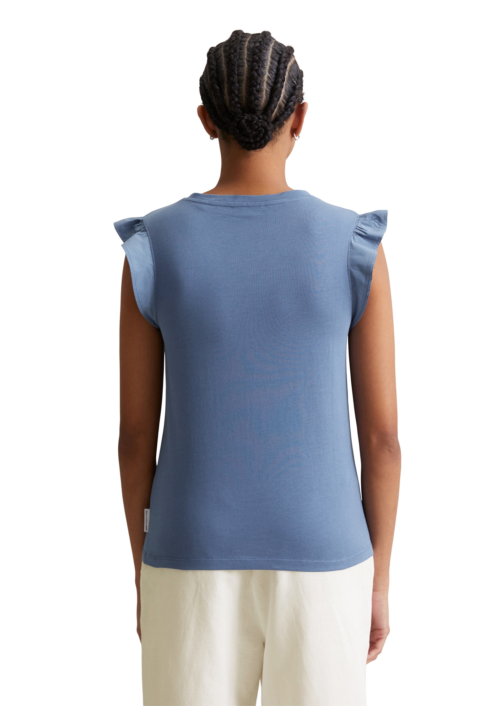 Marc O'Polo DENIM T-Shirt »aus Material-Mix«
